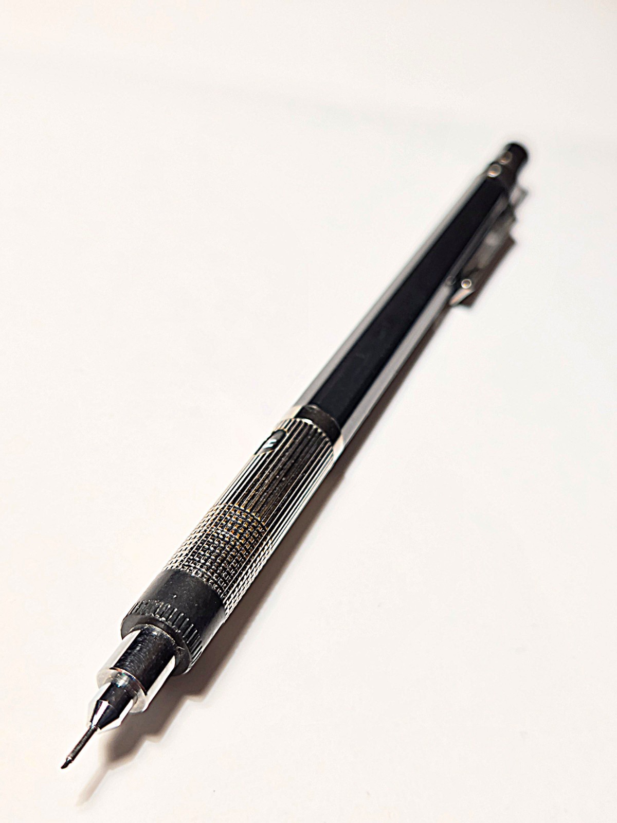 Pentel Graph 500 PG505 0.5mm Mechanical Pencil Adjustable Hardness Eraser Black