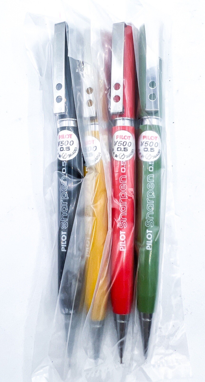 NOS Vintage Pilot Japan Sharpen 4pcs Set Mechanical Pencil 0.5mm