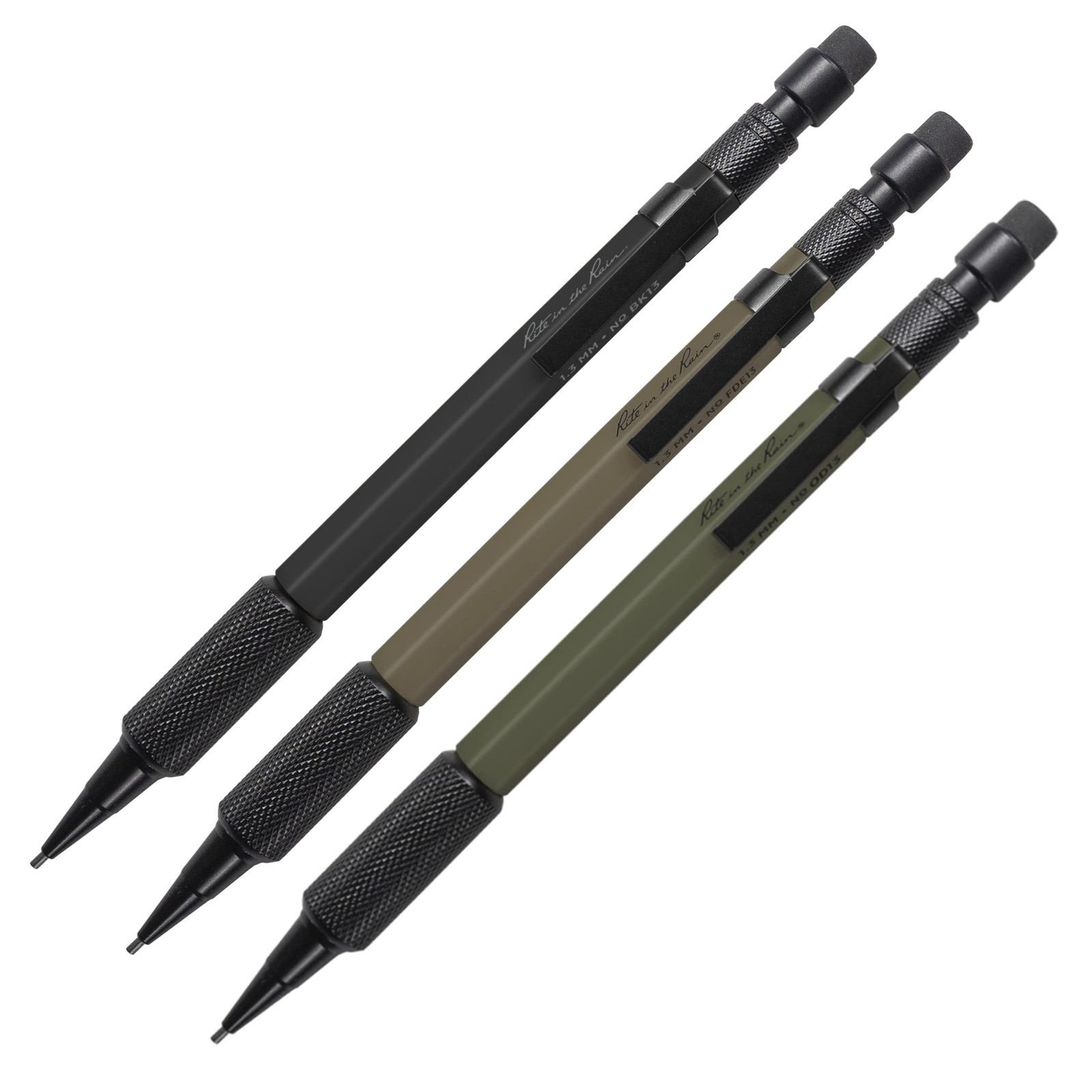 Weatherproof Mechanical Pencils 1.3mm Black Lead – 3 Pack for Outdoor Use