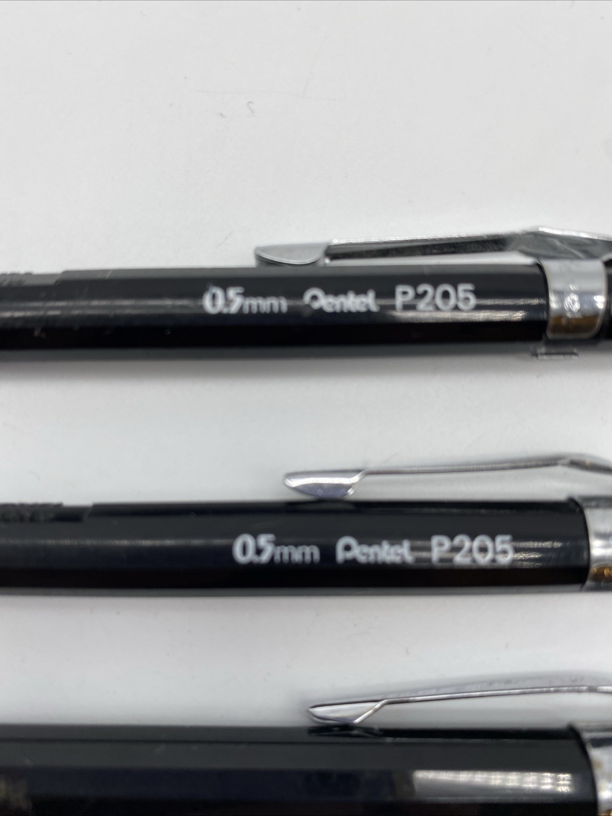 Vintage Pentel 0.5mm P205 3 Pack Drafting Mechanical Pencils Japan 14 35 39