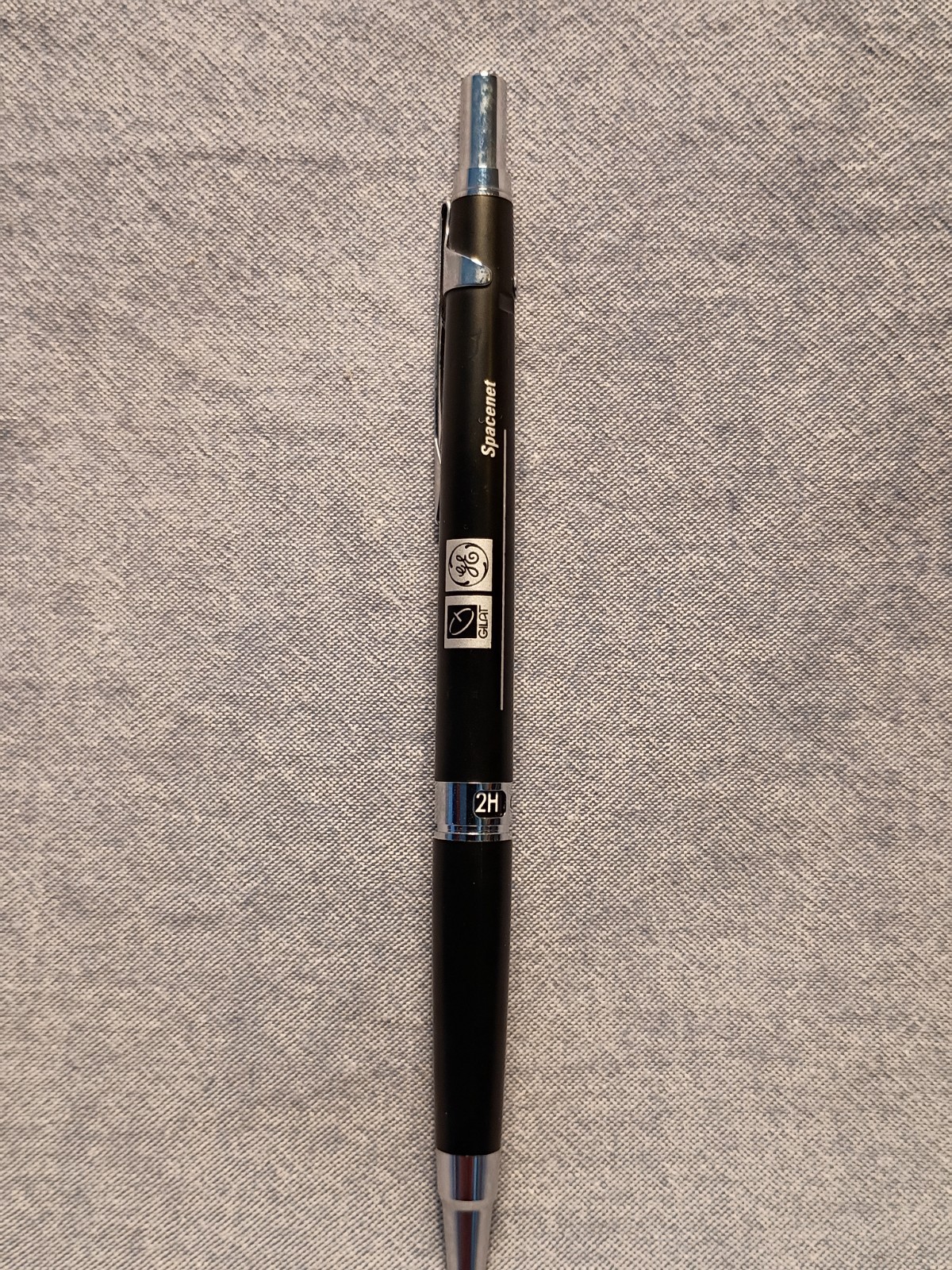 Pilot H-1005 Mechanical Pencil w/SPACENET, GILAT and GE advertising-New in case