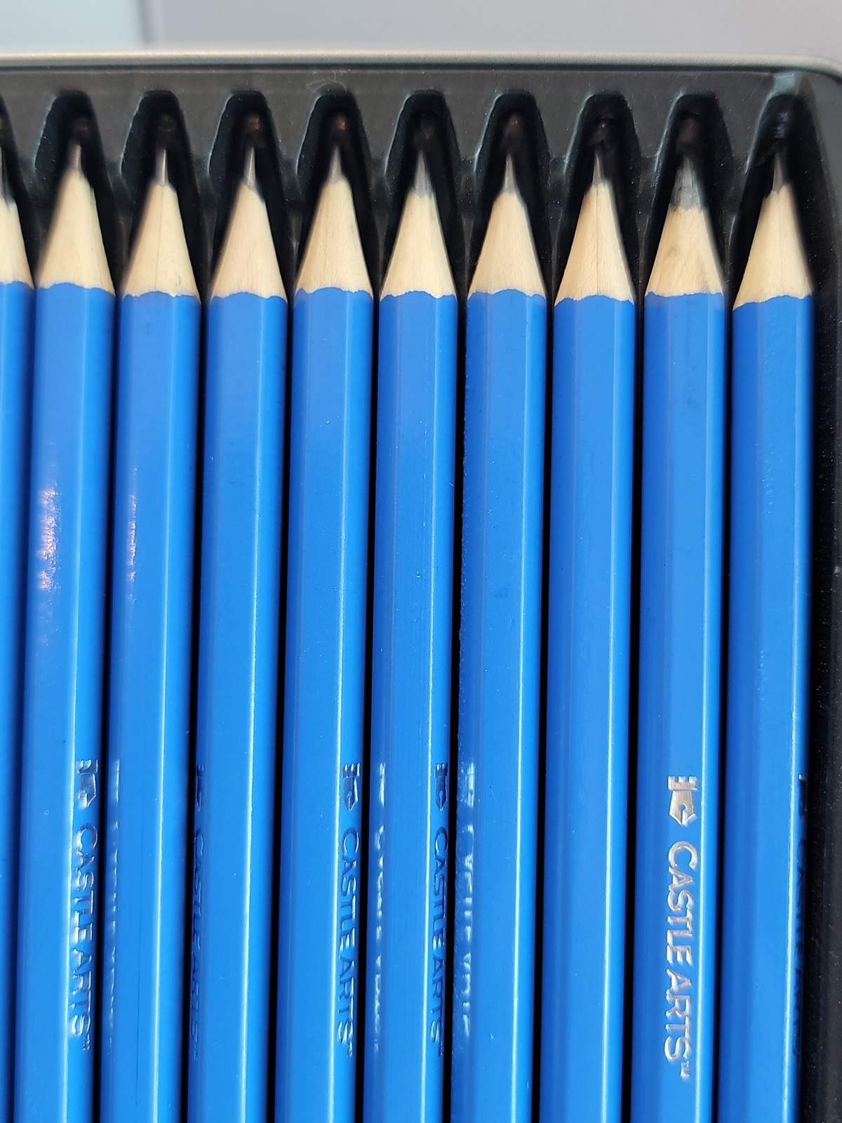 Castle Art Supplies 12 Piece Black Graphite Drawing Pencils Kit