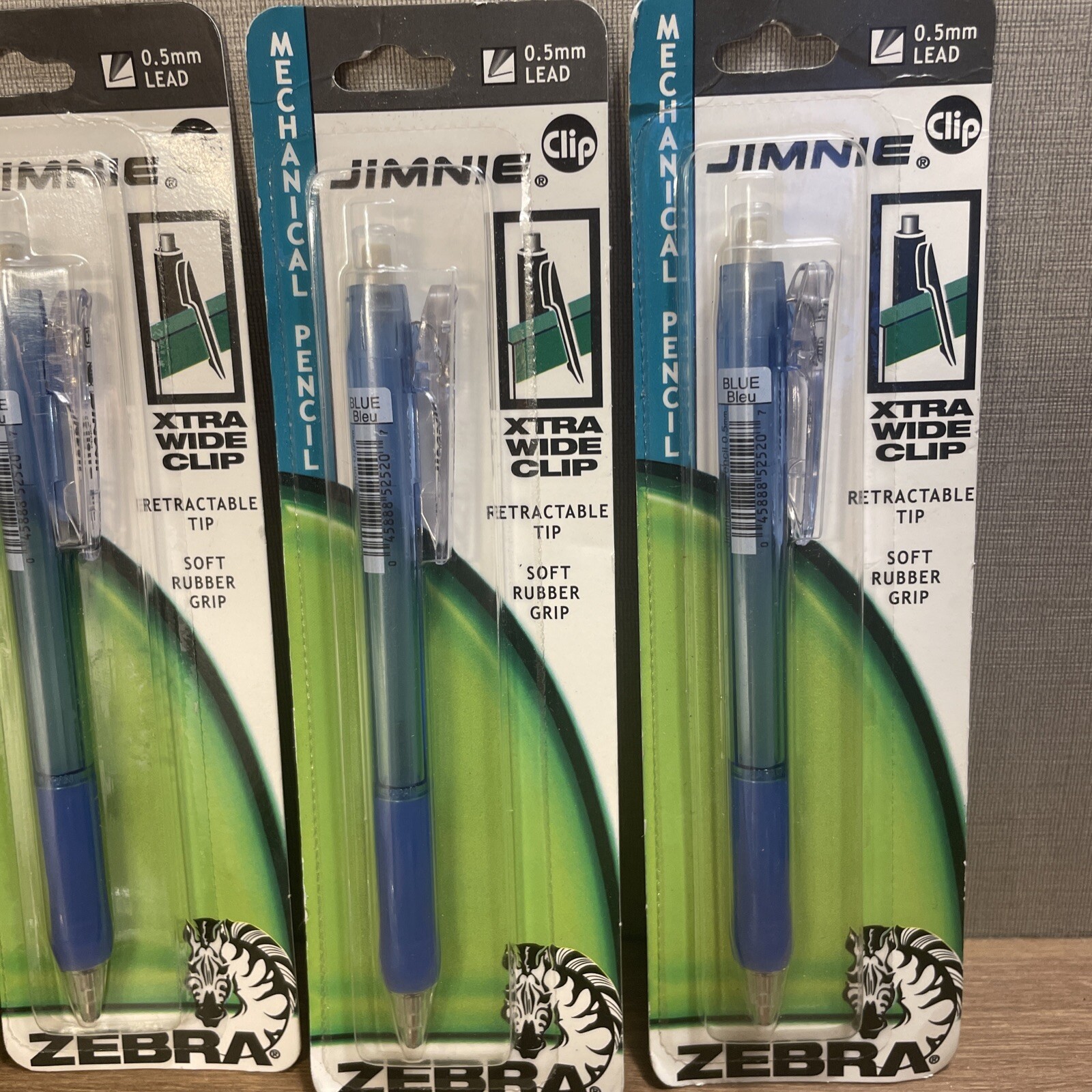 Lot 9 VTG Zebra Mechanical Drafting Pencils Jimnie Clip 0.5mm NOS Made Japan