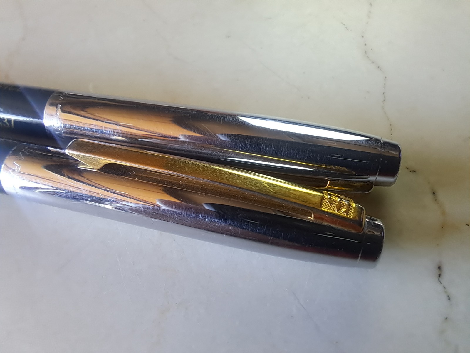 LOT of 2 EVERSHARP Symphony Luxury Navy 0.9mm Pencils 1950’s Advertising