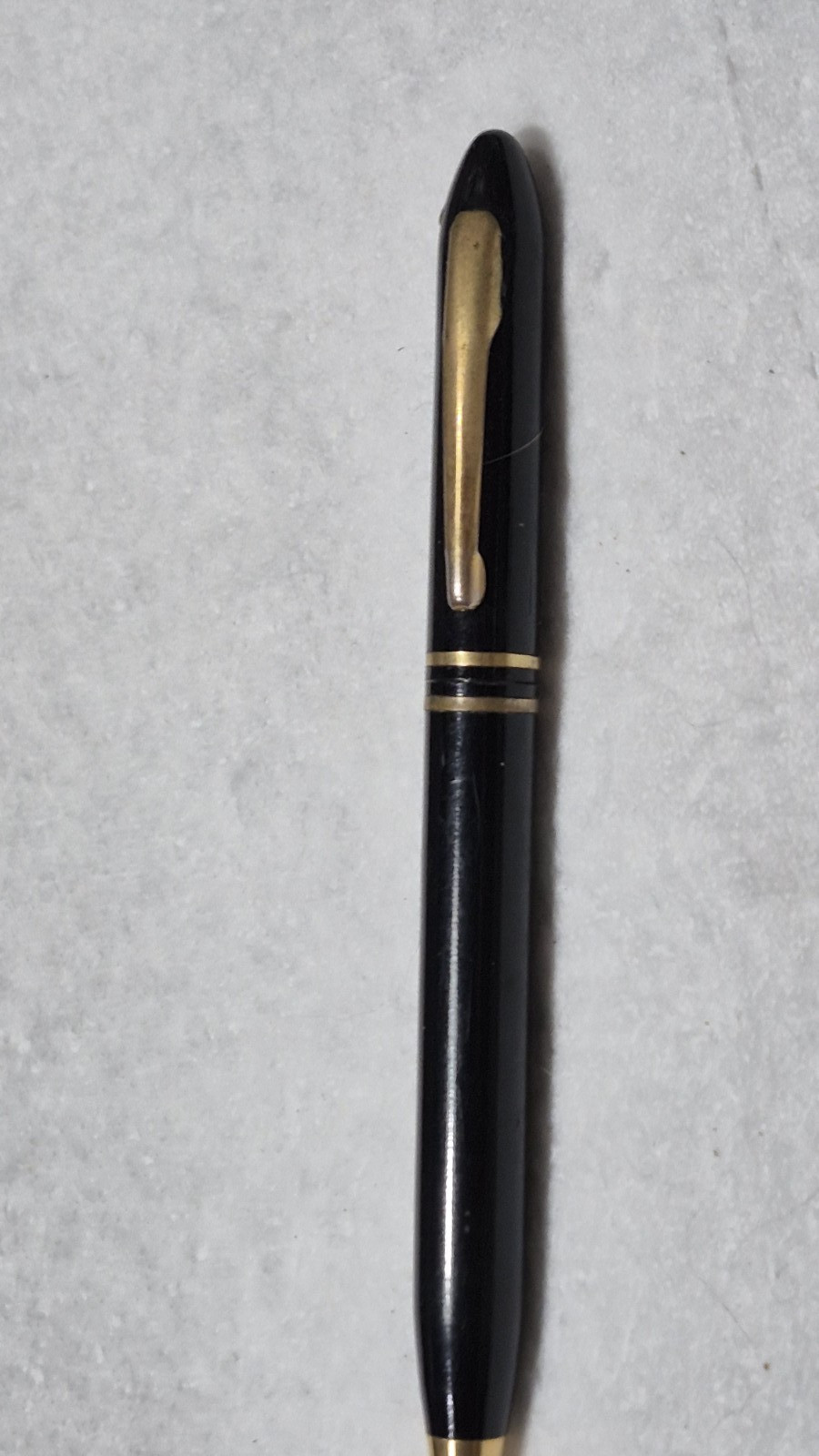 “Midway Fishing Tool Co.” Black/Polished Brass Trim Working Mech Pencil