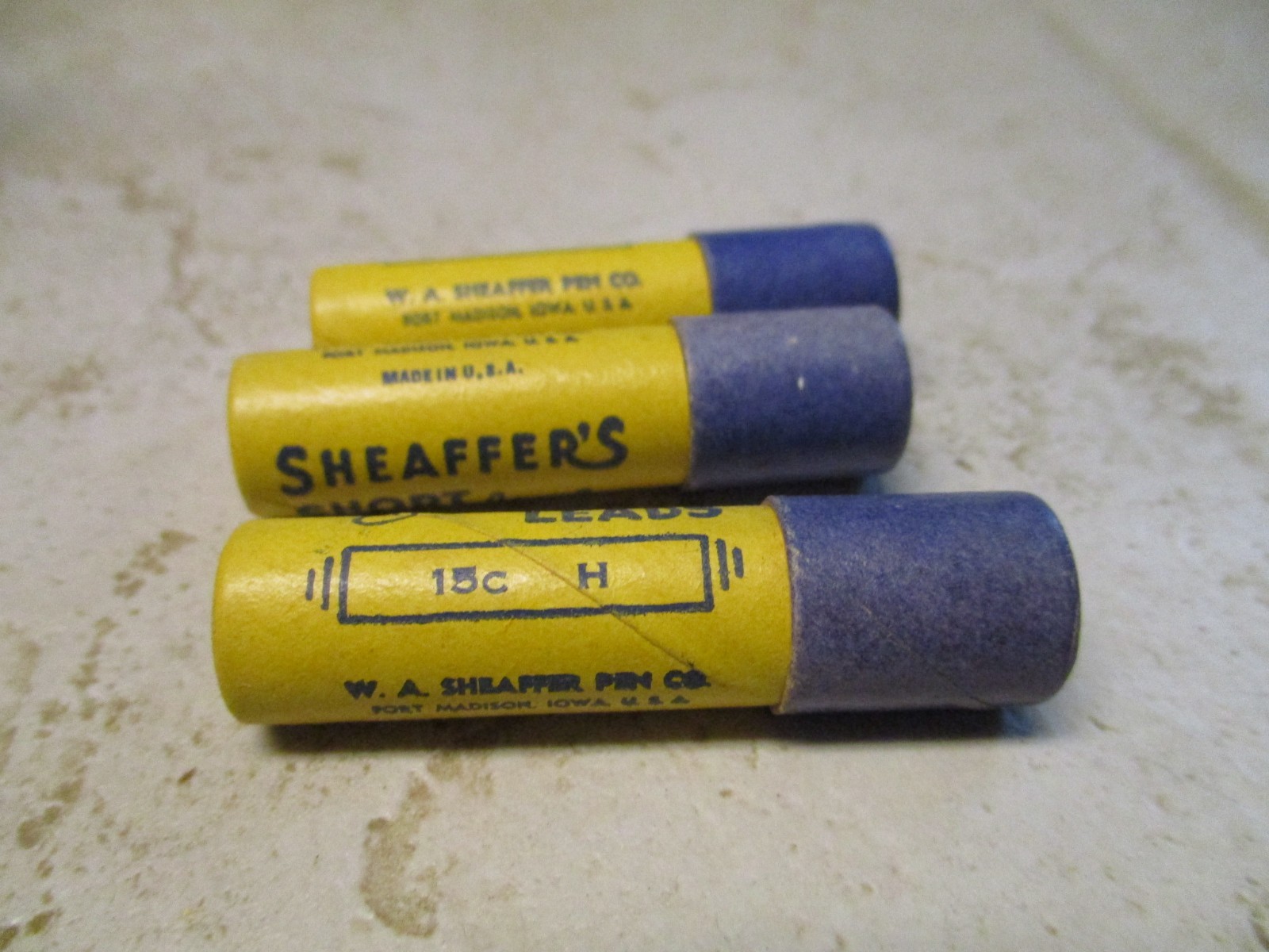 VTG Lot Sheaffers Super Smooth FIne line Leads 15c HB Lof of 3 H 15C L22