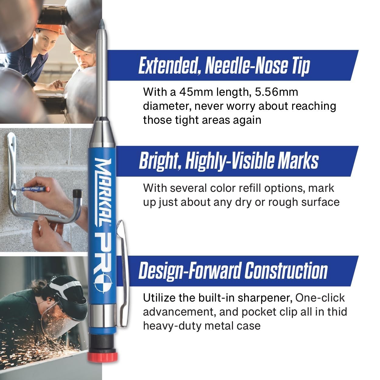 Graphite Lead Welding Marker with Sharpener