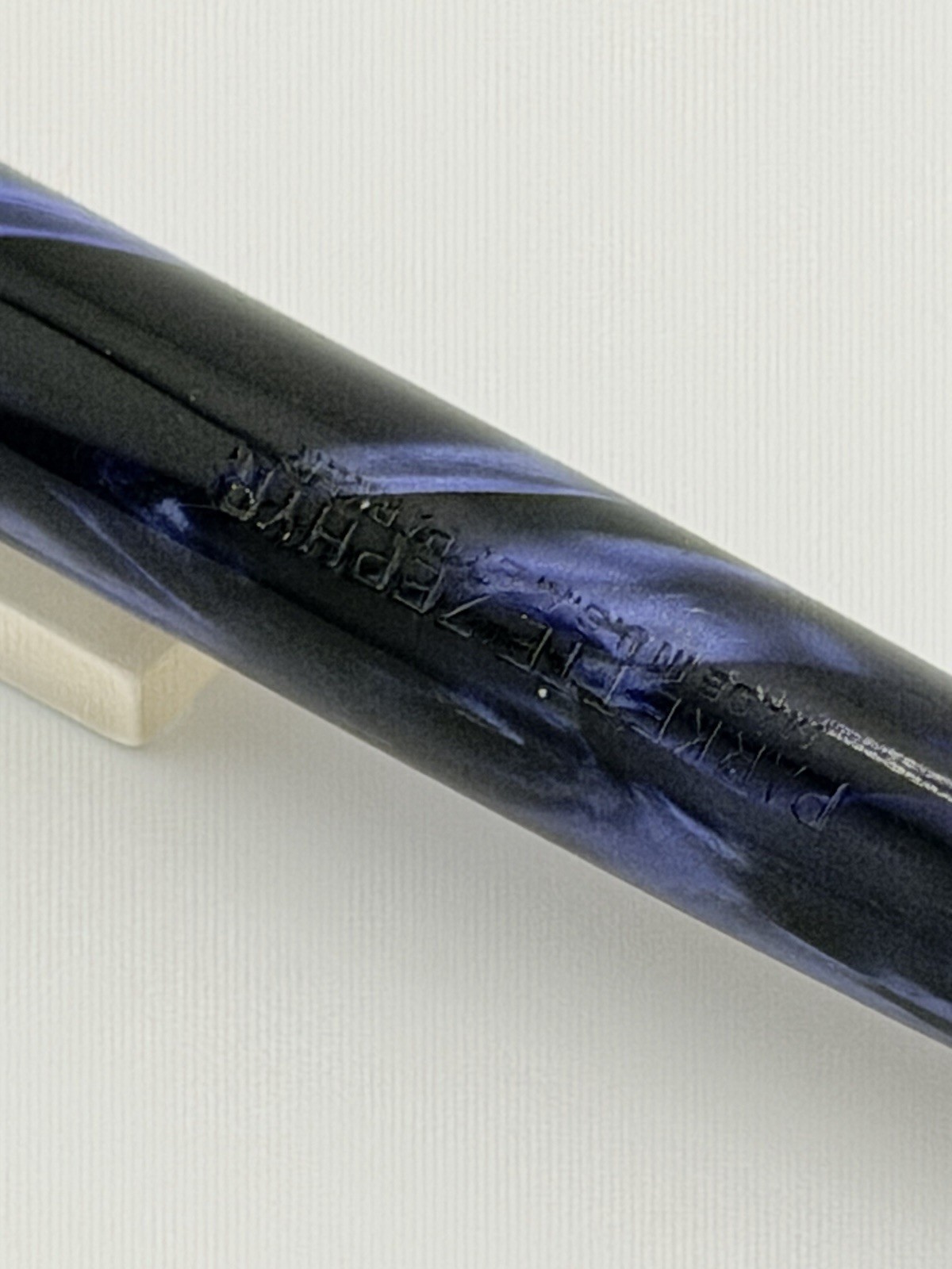 Vintage PARKETTE Made By Parker Mechanical Pencil Marble Blue Super Rare