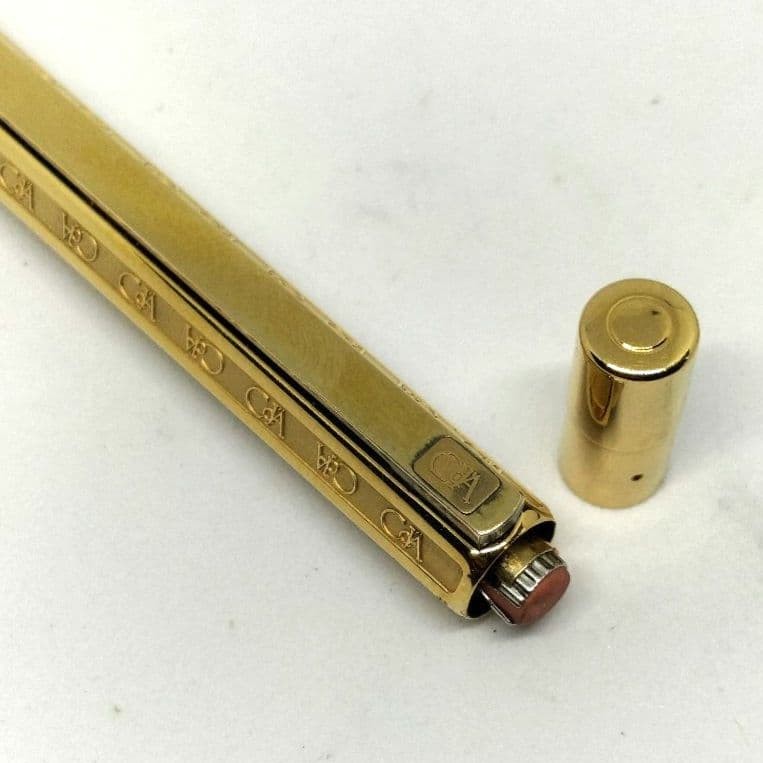 Caran d’Ache Ecridor Hexagonal Mechanical Pencil Gold 18K Gold Plated
