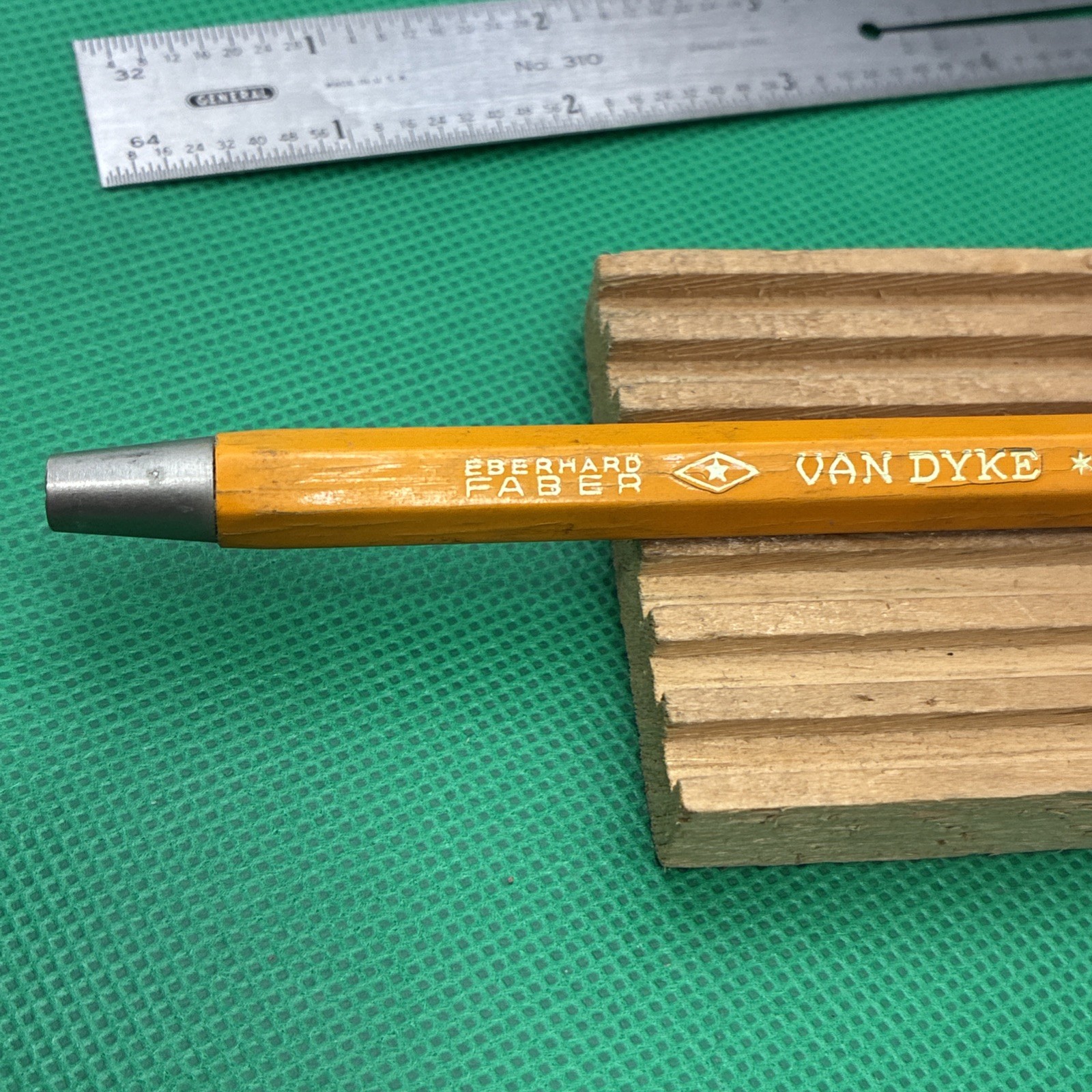 blue pusher EBERHARD FABER 606 ” VAN DYKE ” CHR MO LEADHOLDER pencil 2 mm Loc5