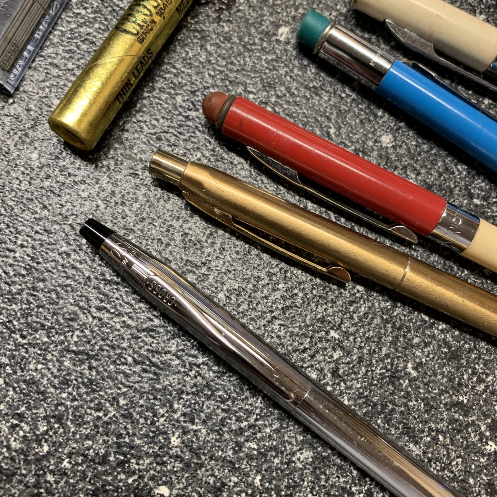 Vintage Mechanical Pencil Lot – Cross, Autopoint, Pentel, Scripto, Centennial
