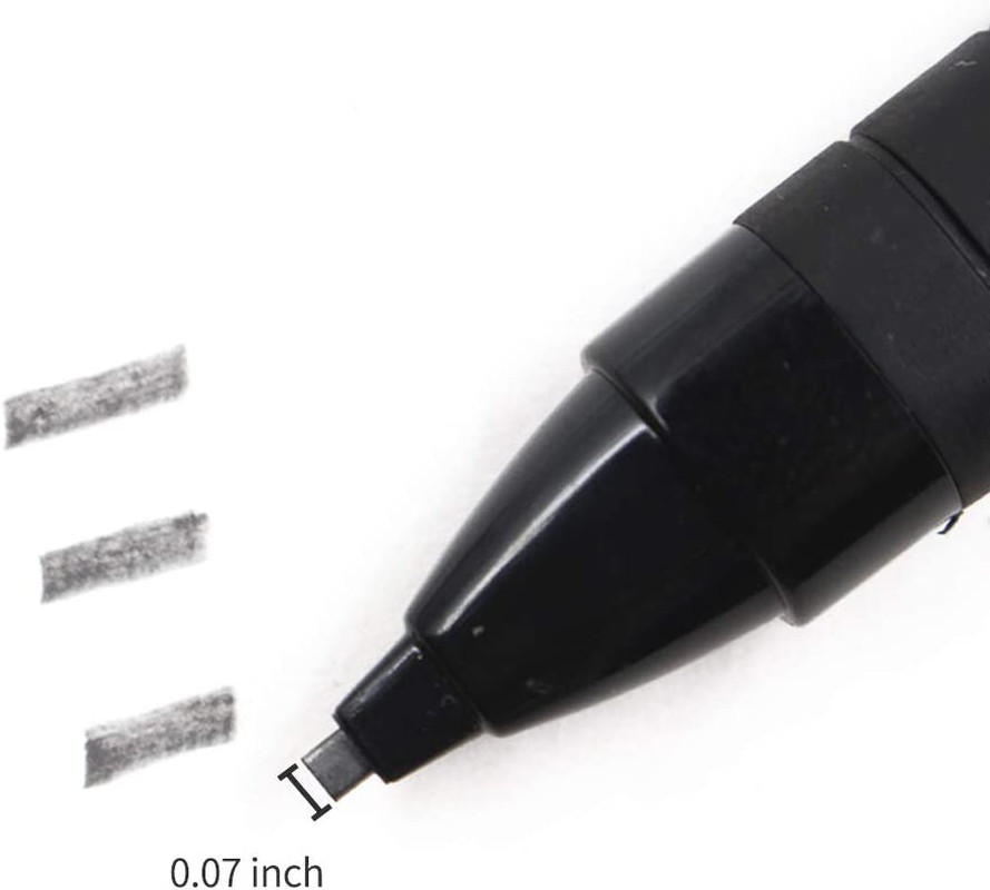 1.8Mm Mechanical Pencils Sketching Drafting Pencil and 2B Black Pencil Lead Refi