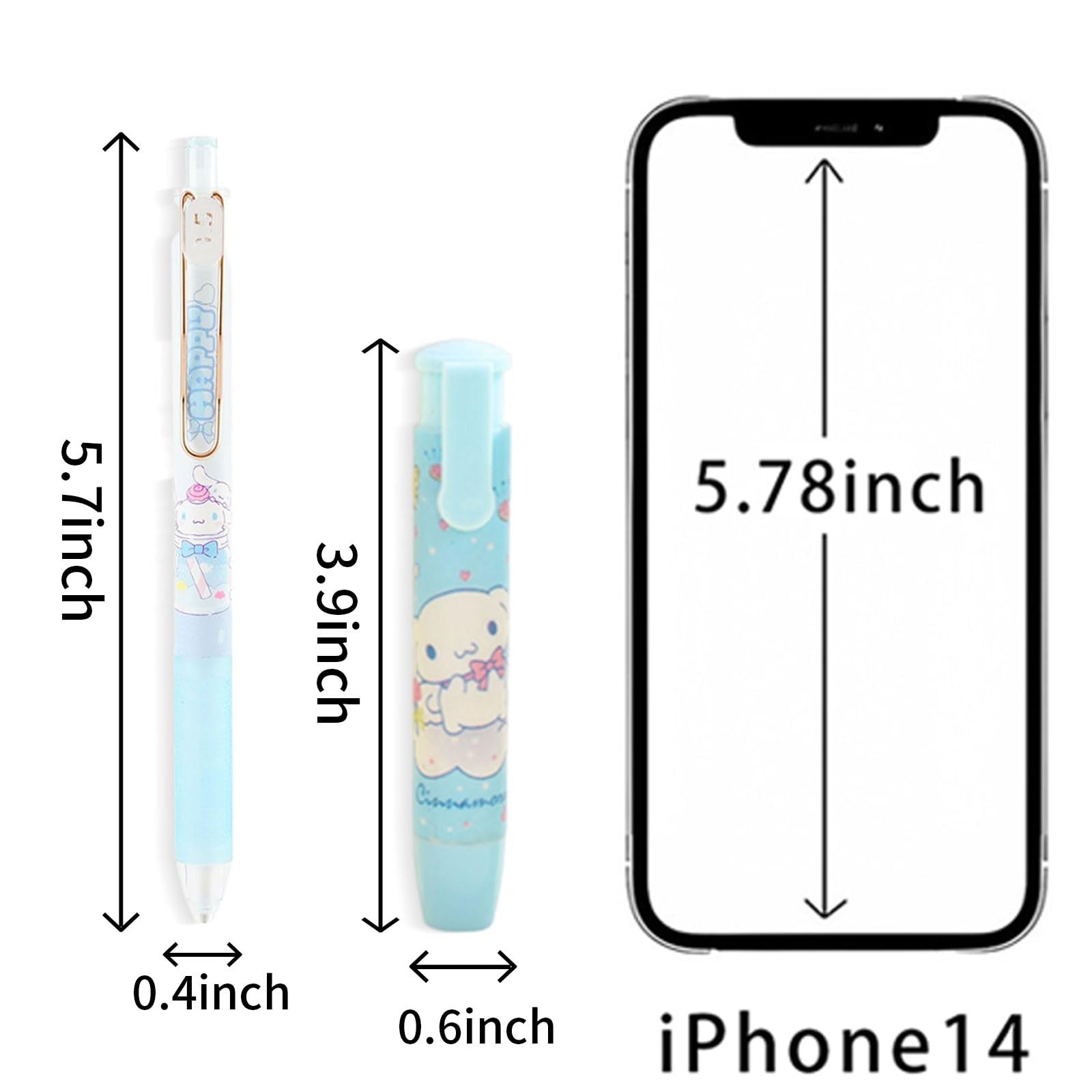 6 Pcs Mechanical Pencils with 5 Pcs Retractable Eraser, Cute Eraser Pencil, C…