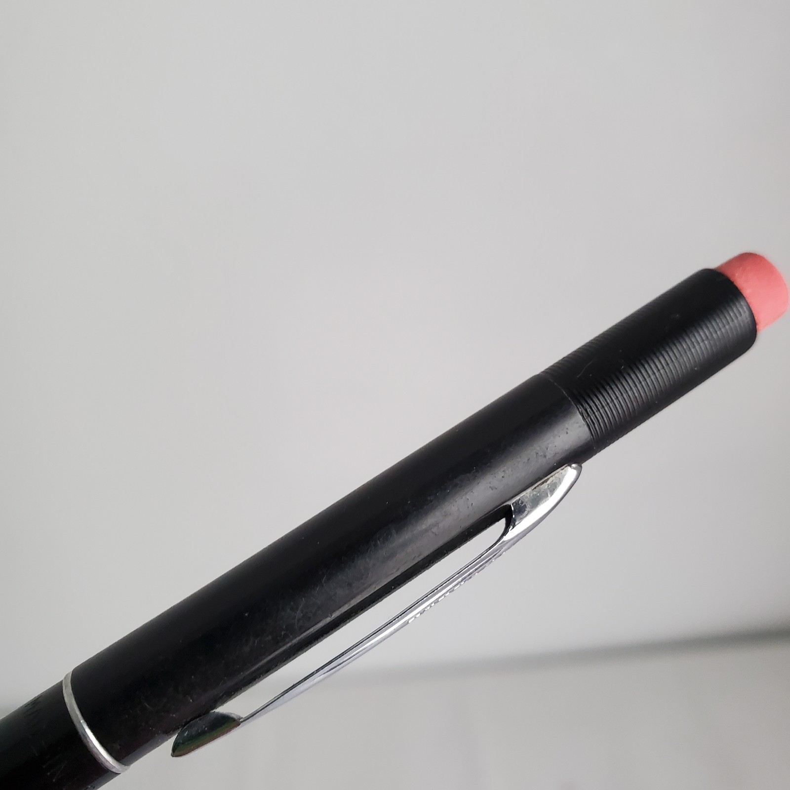 Vintage Scheaffer Mechanical Twist Pencil Black .9mm Ribbed Cap USA