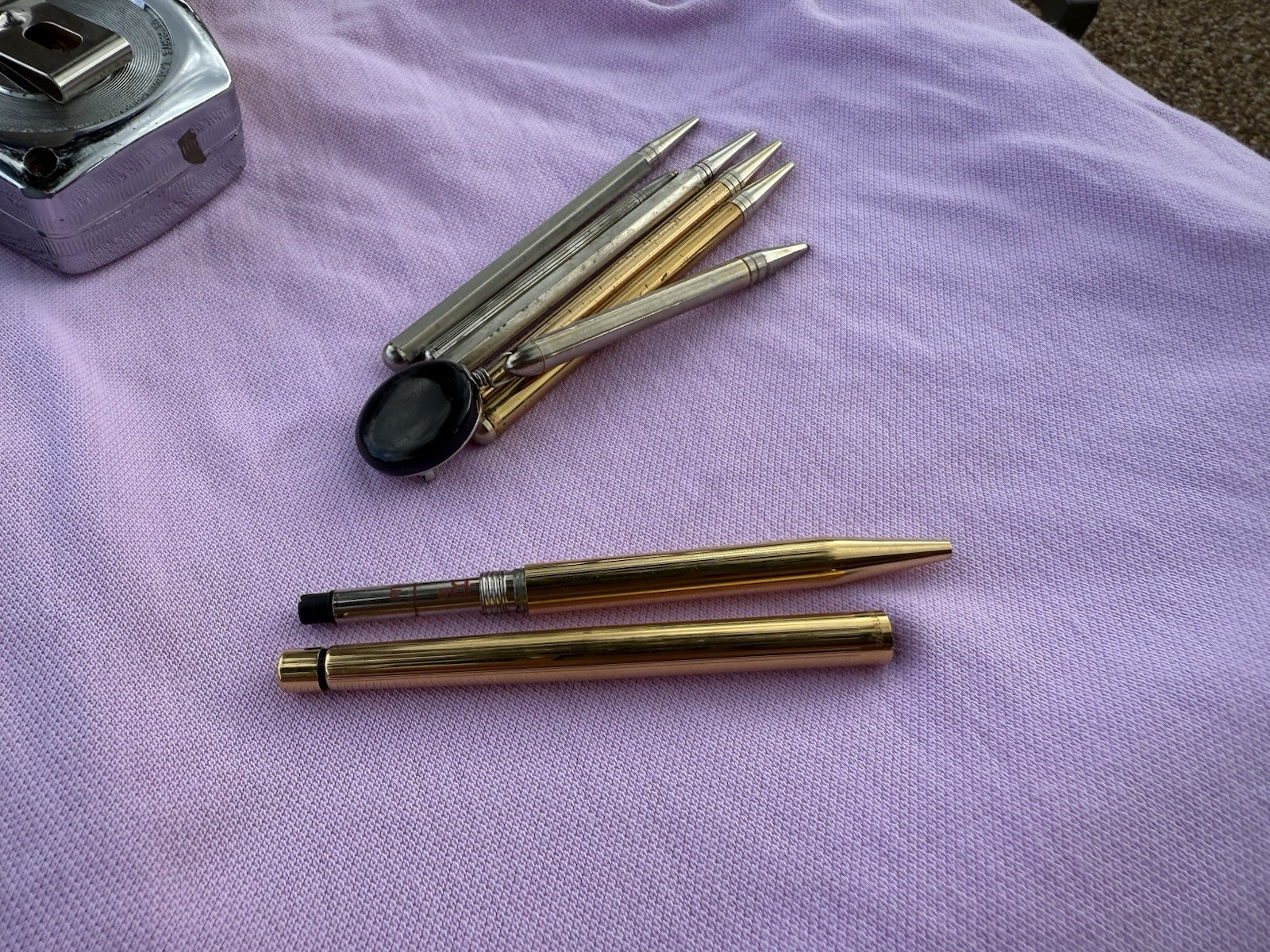 Vintage Gold Plated Pencil Lot Estate