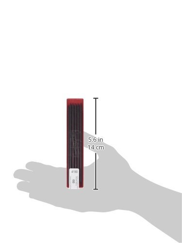 KOH-I-NOOR Graphite Lead for 2mm Diameter 120mm 6B Mechanical Pencil