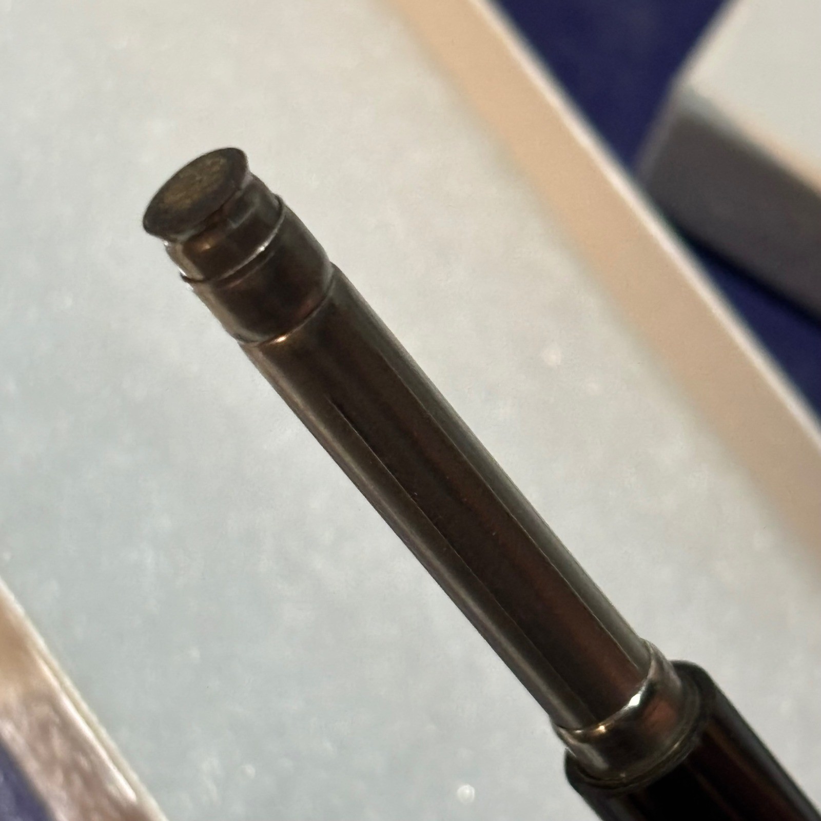 Sheaffer’s Pen Pencil Brown Striated Celluloid Gold Trim Vintage