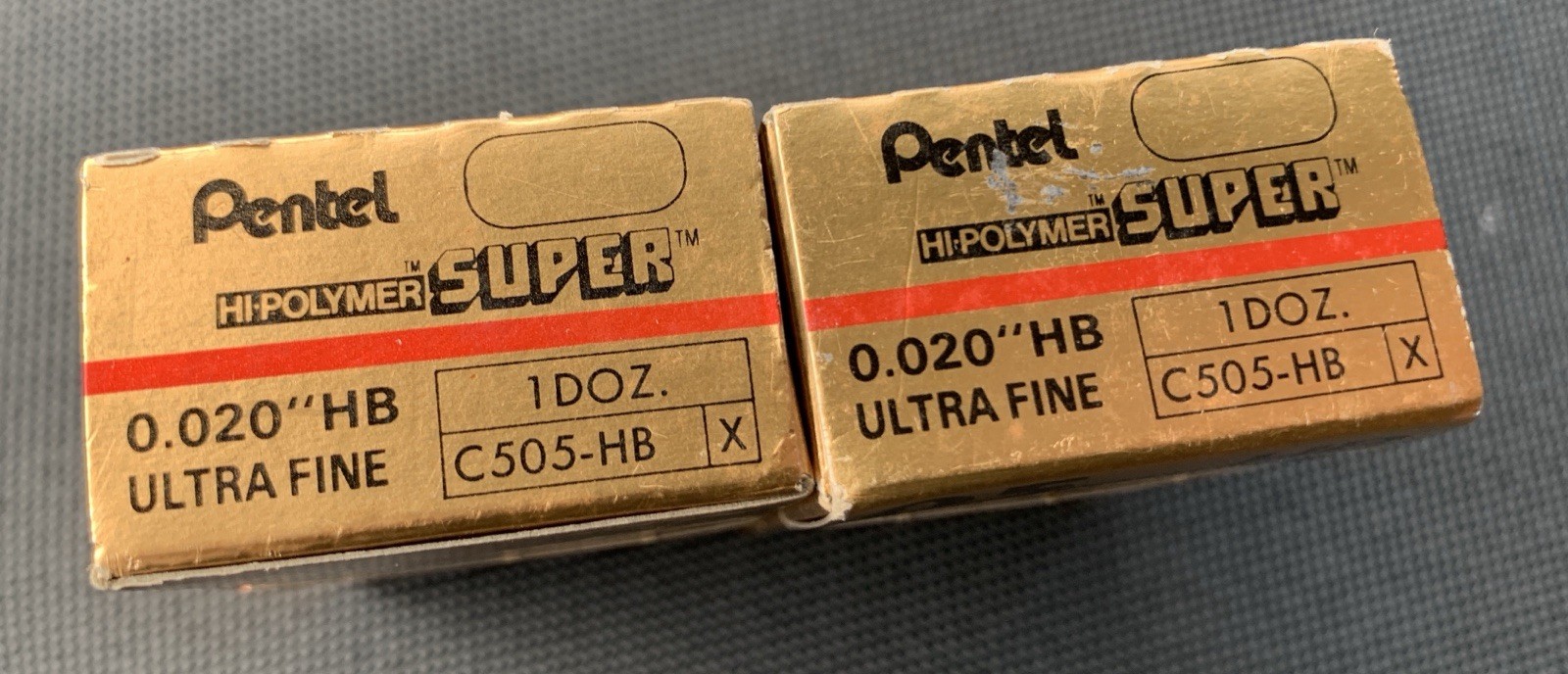 2X Pentel Hi-Polymer Super Refill Pencil Leads 0.5mm HB 72 Leads Per box