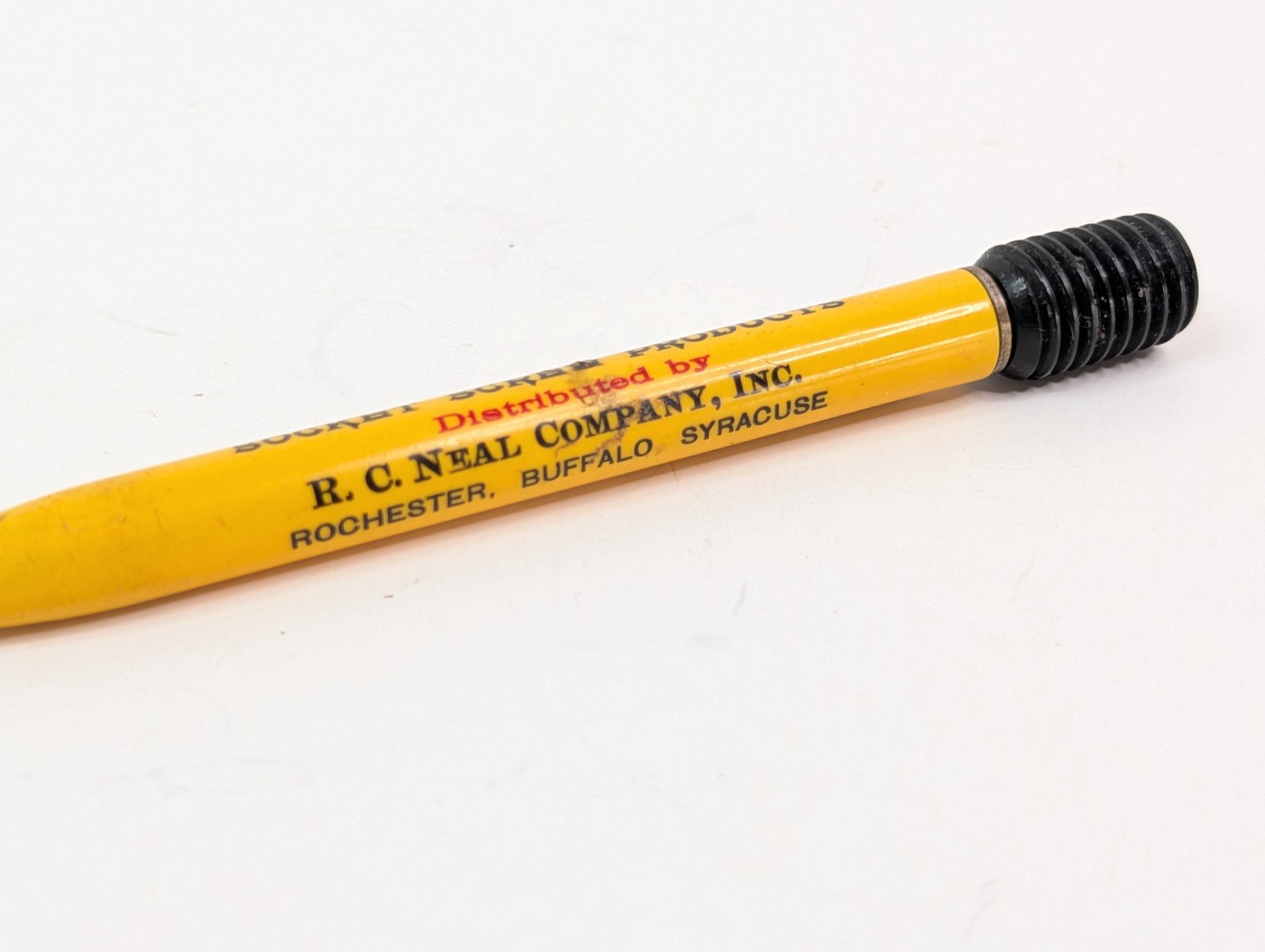 1960’s UNBRAKO Head Cap Mechanical Pencil & Leads Vtg R C Neil Company Scripto