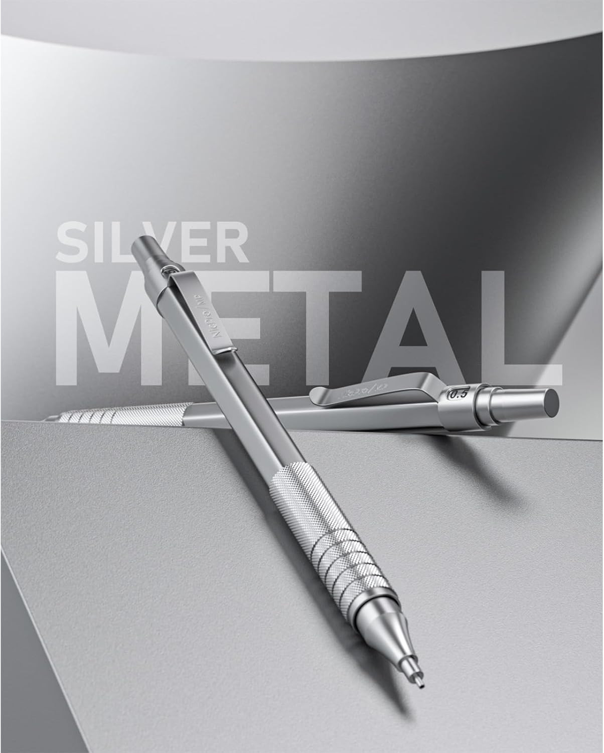 Nicpro Mp1000 Mechanical Pencil Set 0.5Mm 3 Pcs With 480 Lead Refills