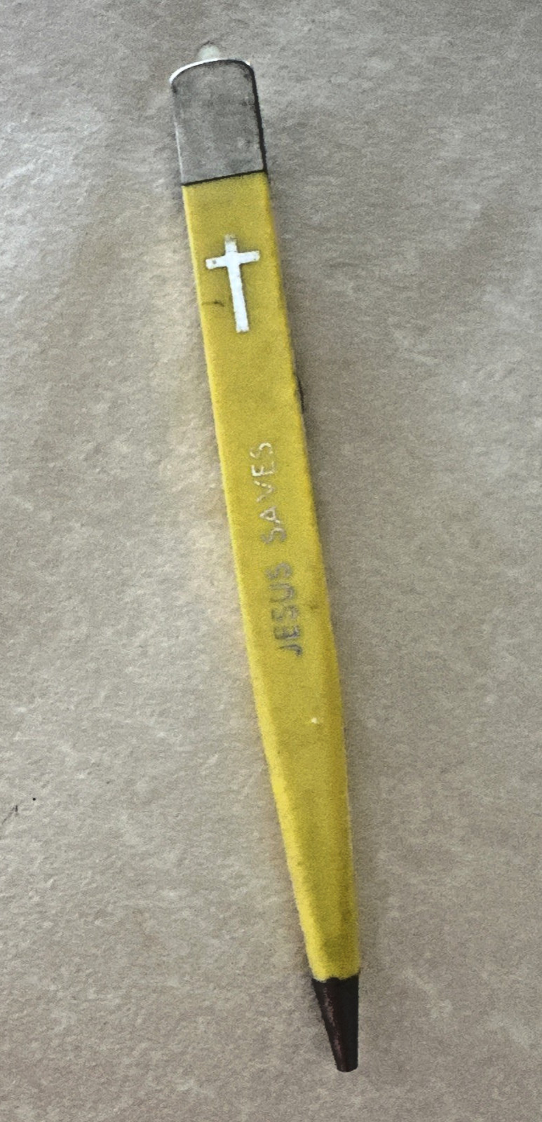 VINTAGE SLENCIL PEN JESUS SAVES DRY INK
