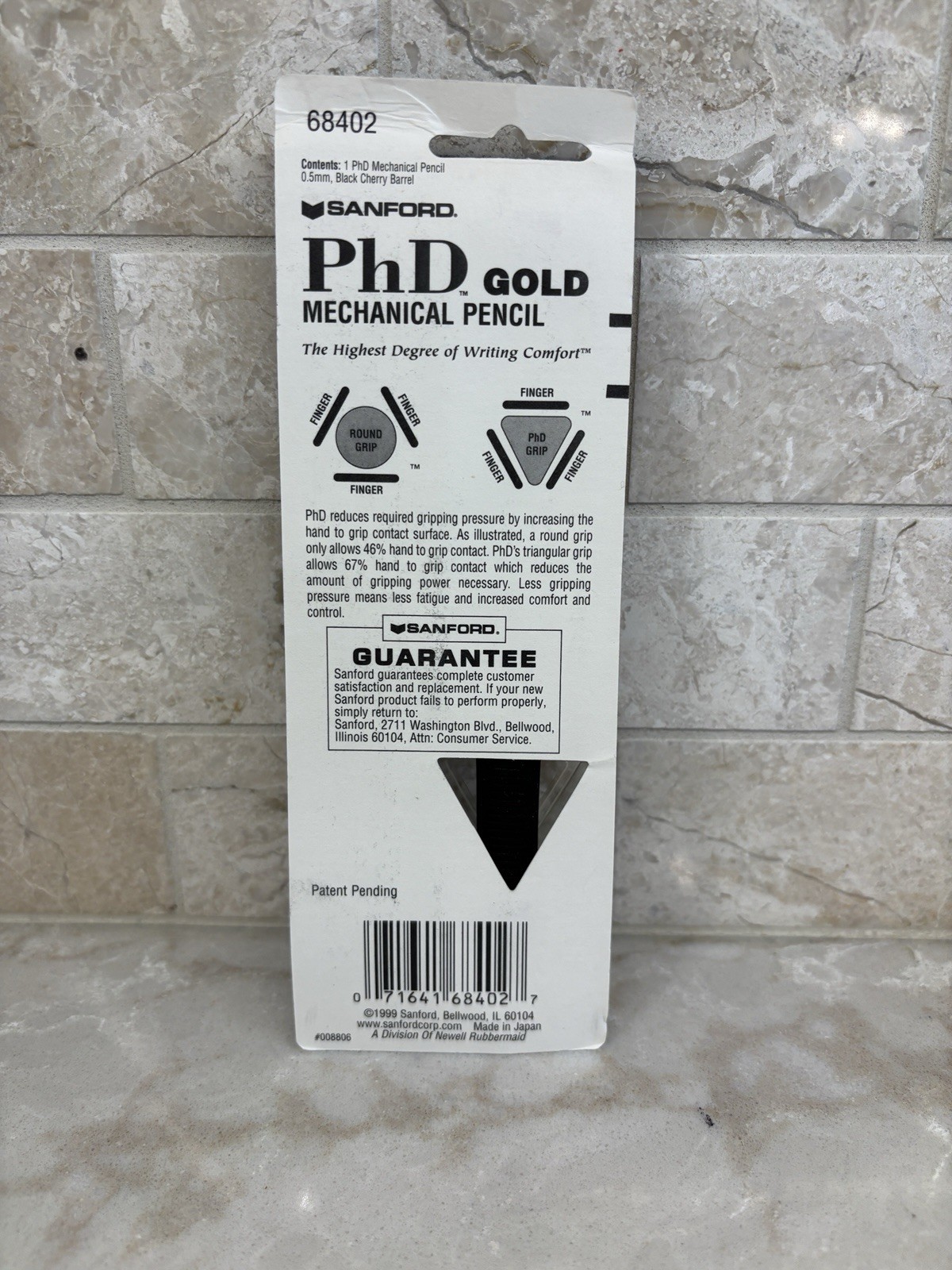 Sanford/Paper Mate PhD Gold Mechanical Pencil .5mm Black Cherry Barrel Gold Trim