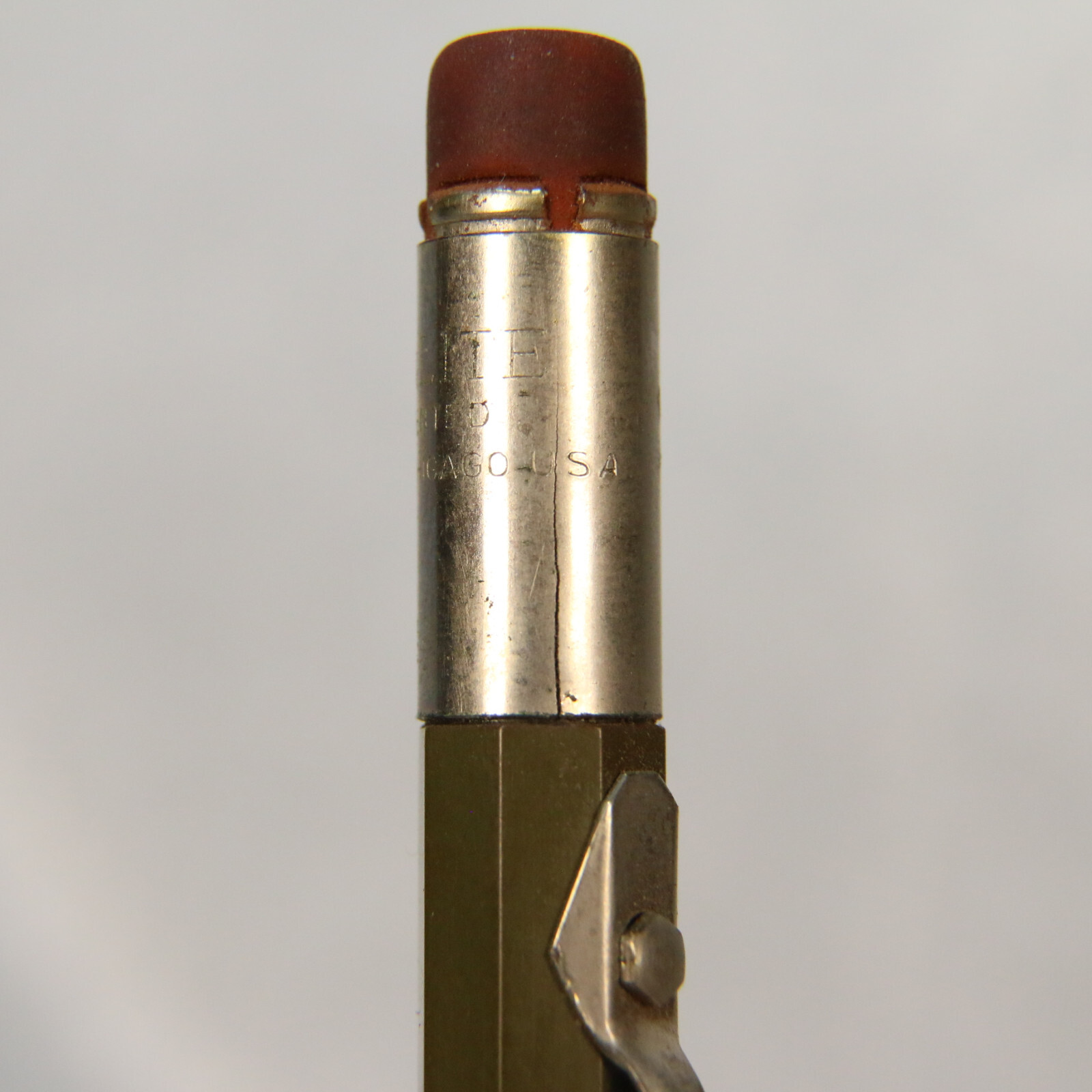 VTG REALITE Advertising Mechanical Pencil USA Olive Green Salt City Oil – Kansas