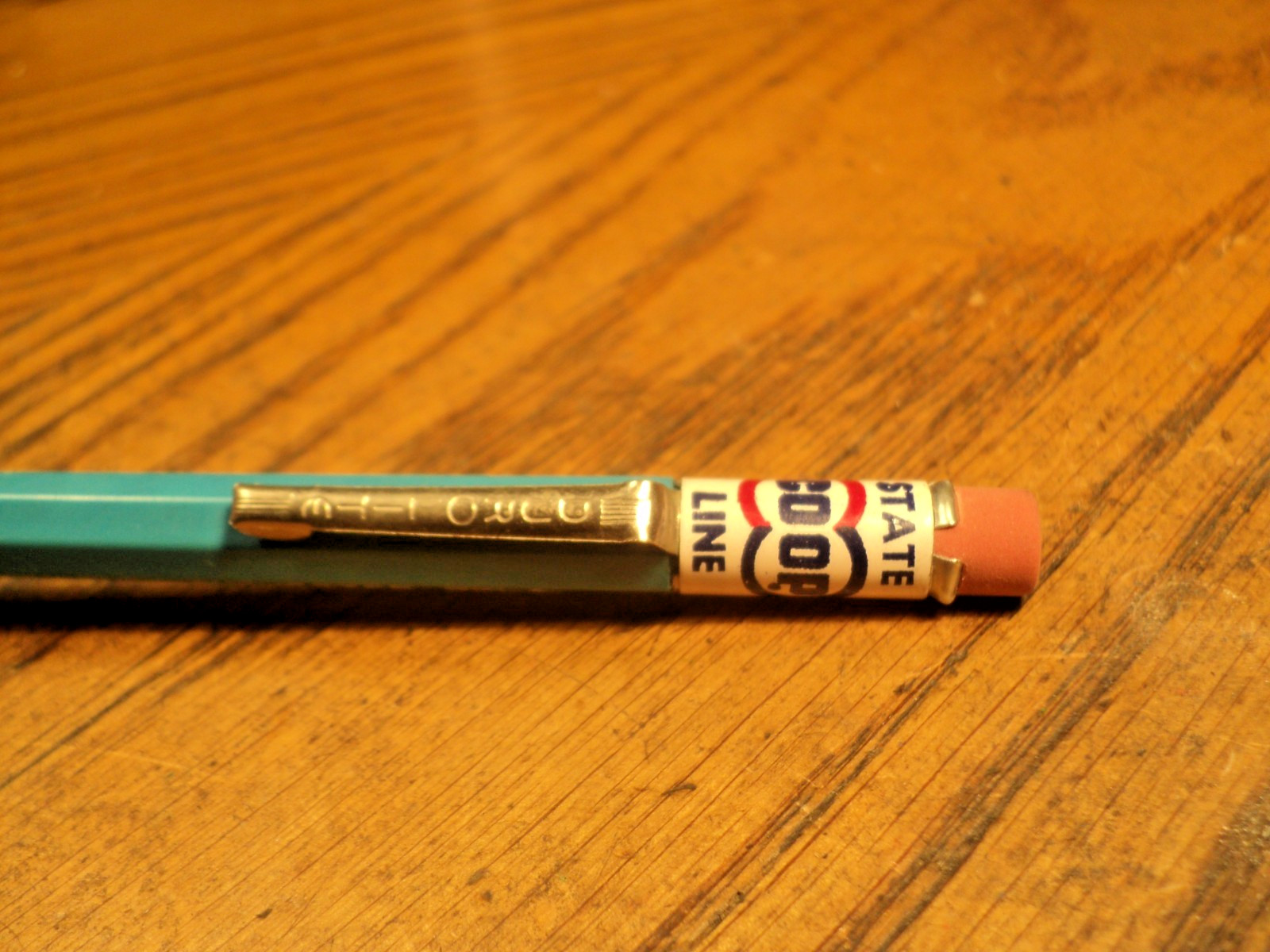 Vintage Durolite Mechanical Pencil State Line Grain State Line Coop 5-5/8″ Long