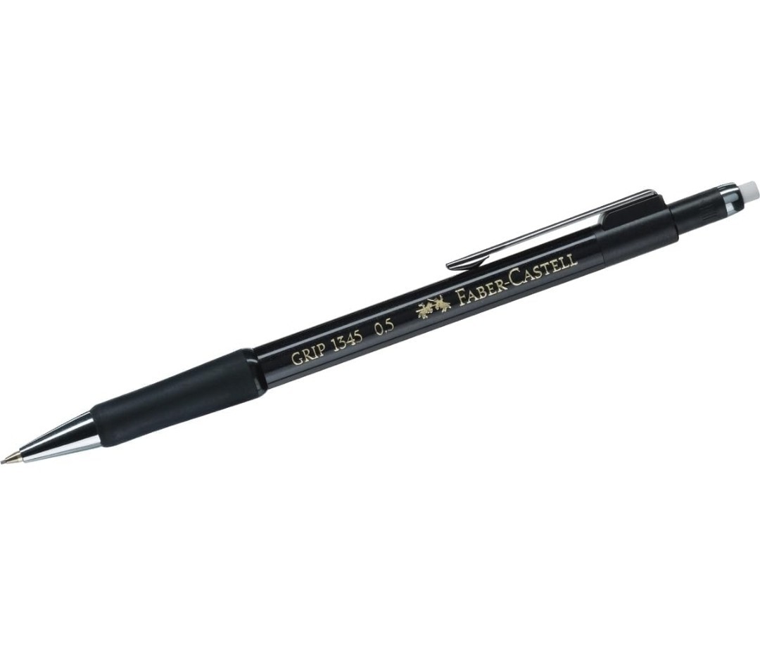 Faber-Castell GRIP 1345 0.5mm Mechanical Pencil Retractable Tip Pocket Clip