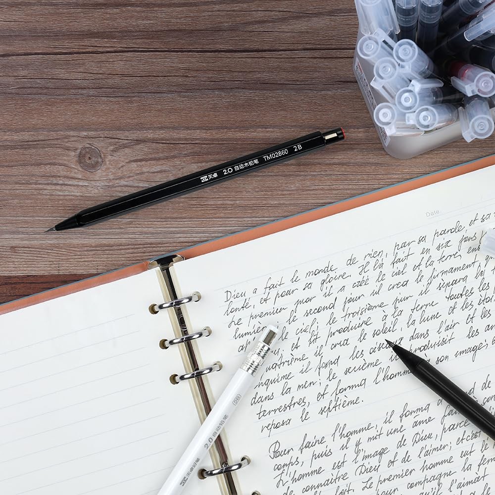 Mechanical Pencils with Sharpener 2.0 MM Retractable Writing Drawing 10Count