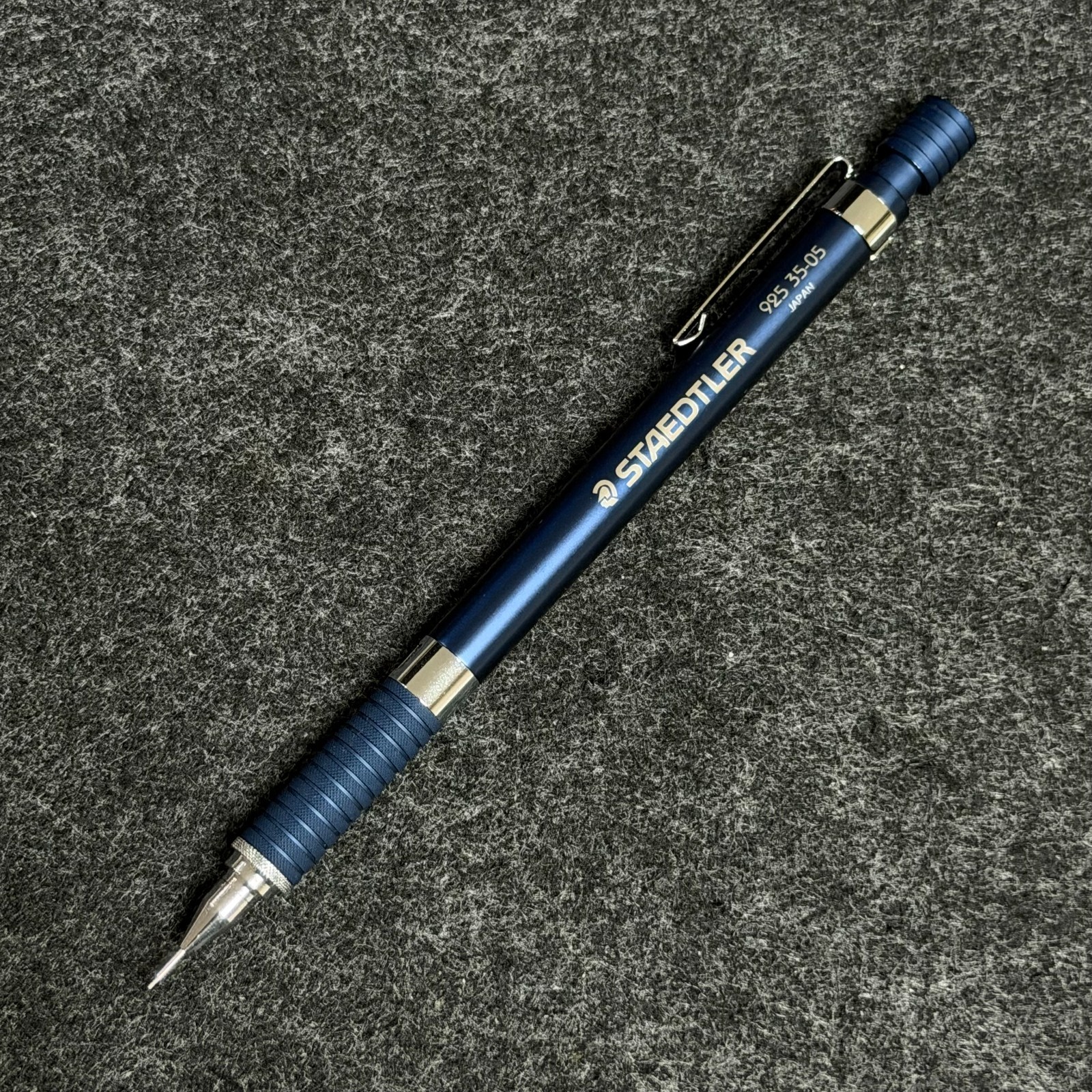 STAEDTLER 925 35-05 Night Blue Drafting Pencil 0.5mm Japan Brand New + Sleeve