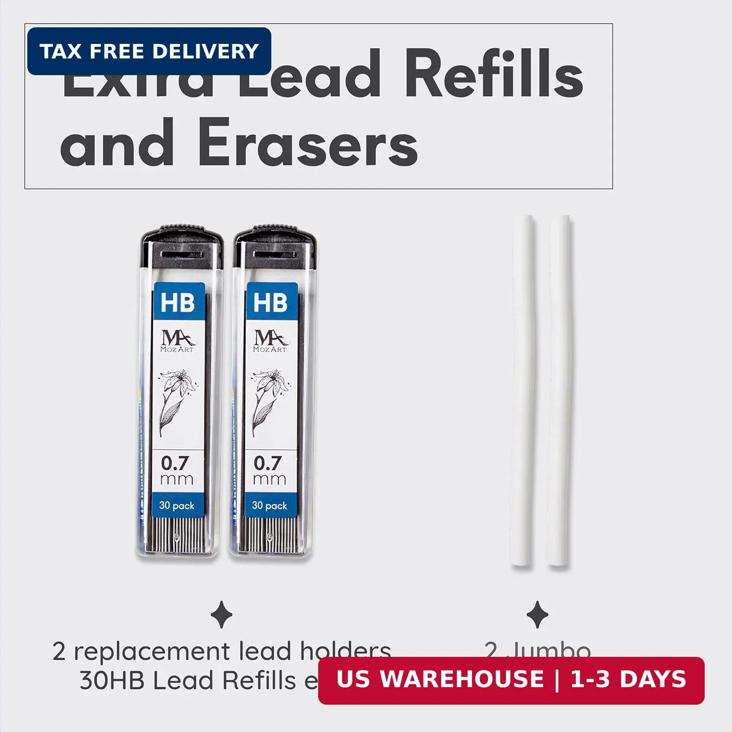 Elegant 0.7mm Mechanical Pencil Set with 60 Lead Refills & Eraser – Perfect Gift