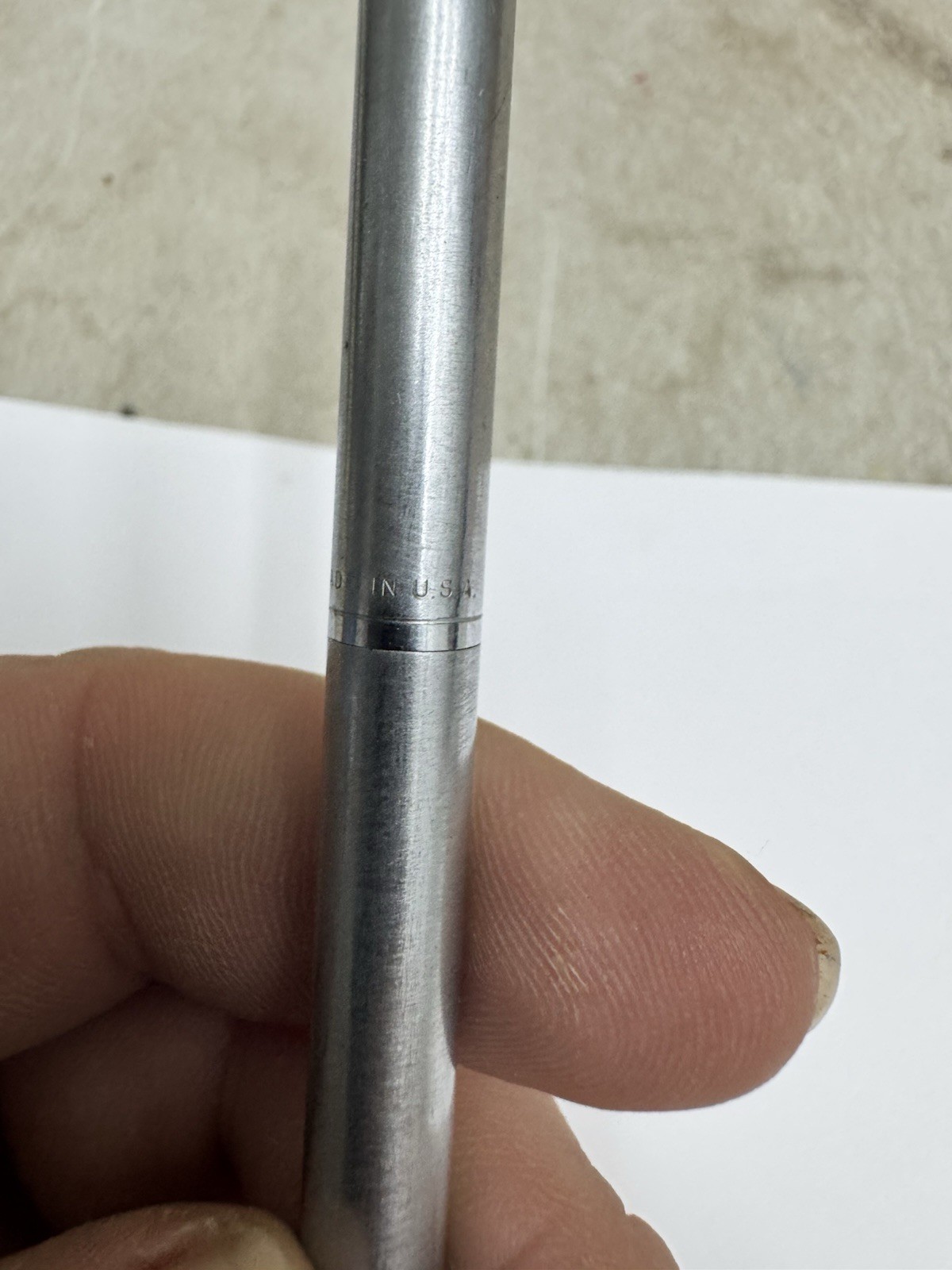 Vintage SHEAFFER White DOT Chrome Twist Mechanical Pencil 0.9mm