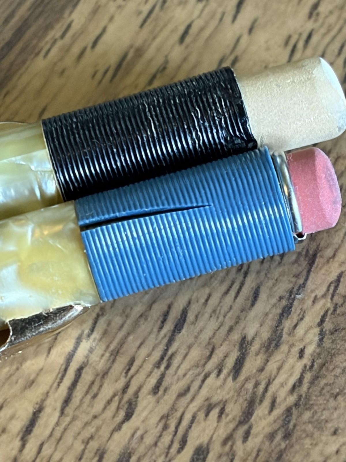 Vintage Pair Mechanical Pencil Sheaffer’s Black / Blue MOP