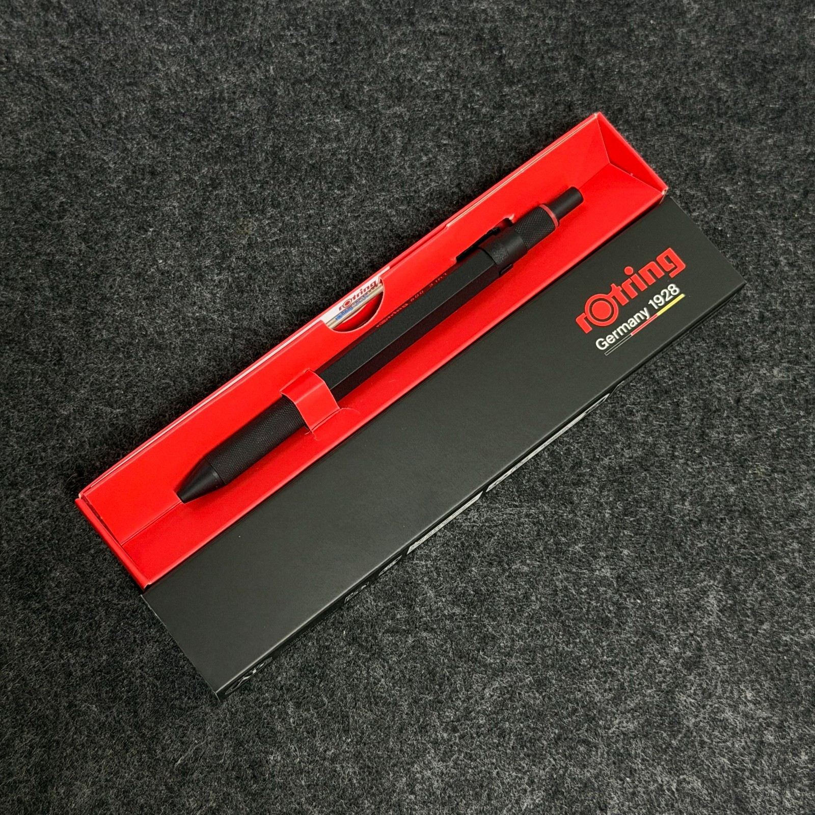 rOtring 600 3 in 1 Black Multi Pen Mechanical Pencil 0.5mm MPN 2164108