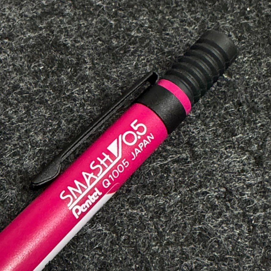 Pentel Smash Loft Limited Pink Black 0.5mm Q1005-8LF Japan New