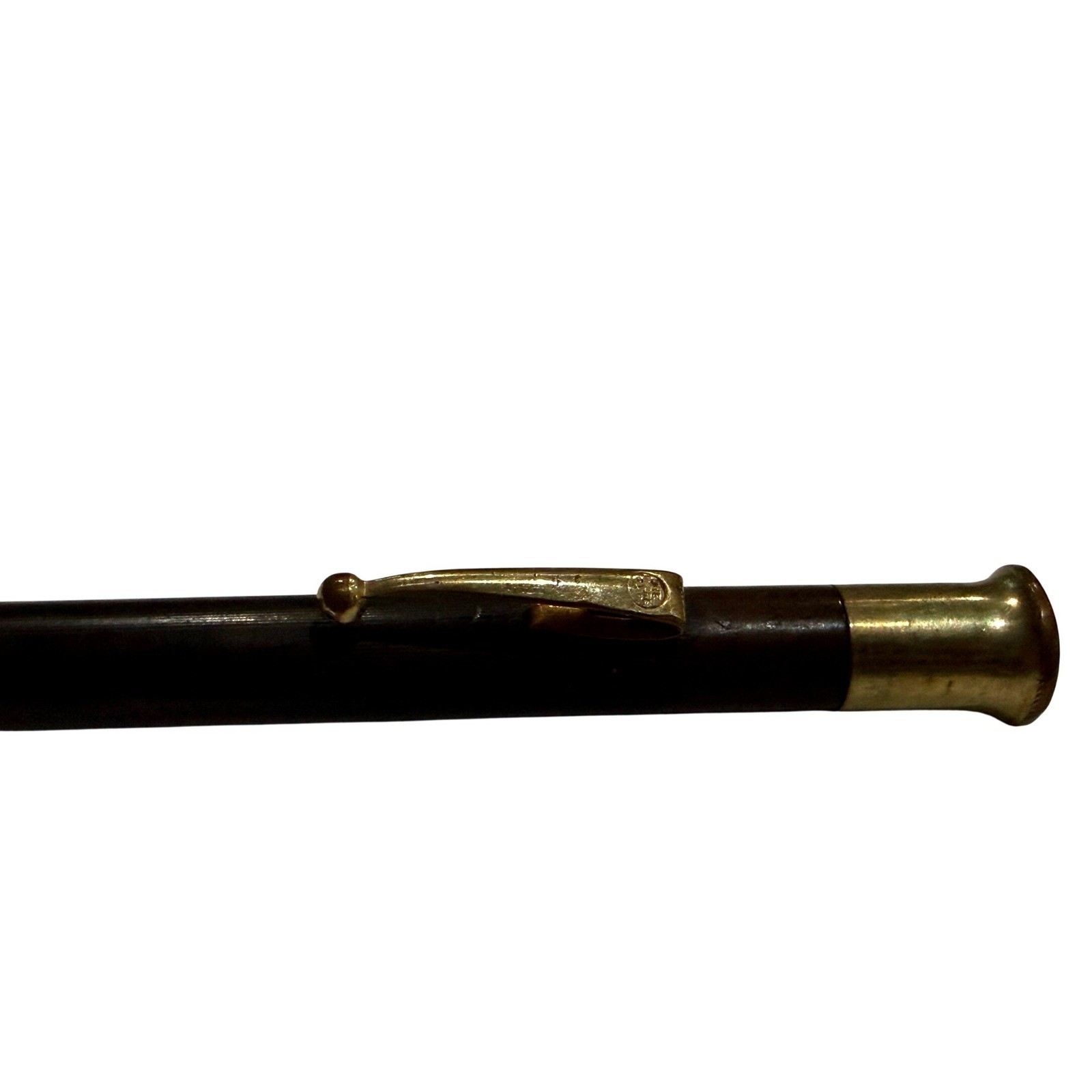 Vintage 30s Moore Mechanical Pencil Black Gold Tone Trim Propelling Working USA