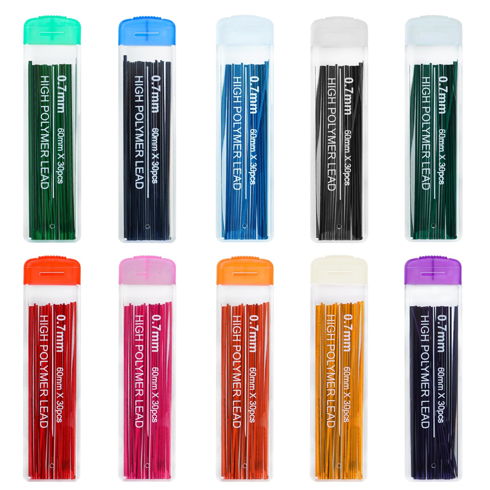 Sozize 10 Color Lead Refills 300 Pieces Pencil Lead Refill Colored Mechanical…