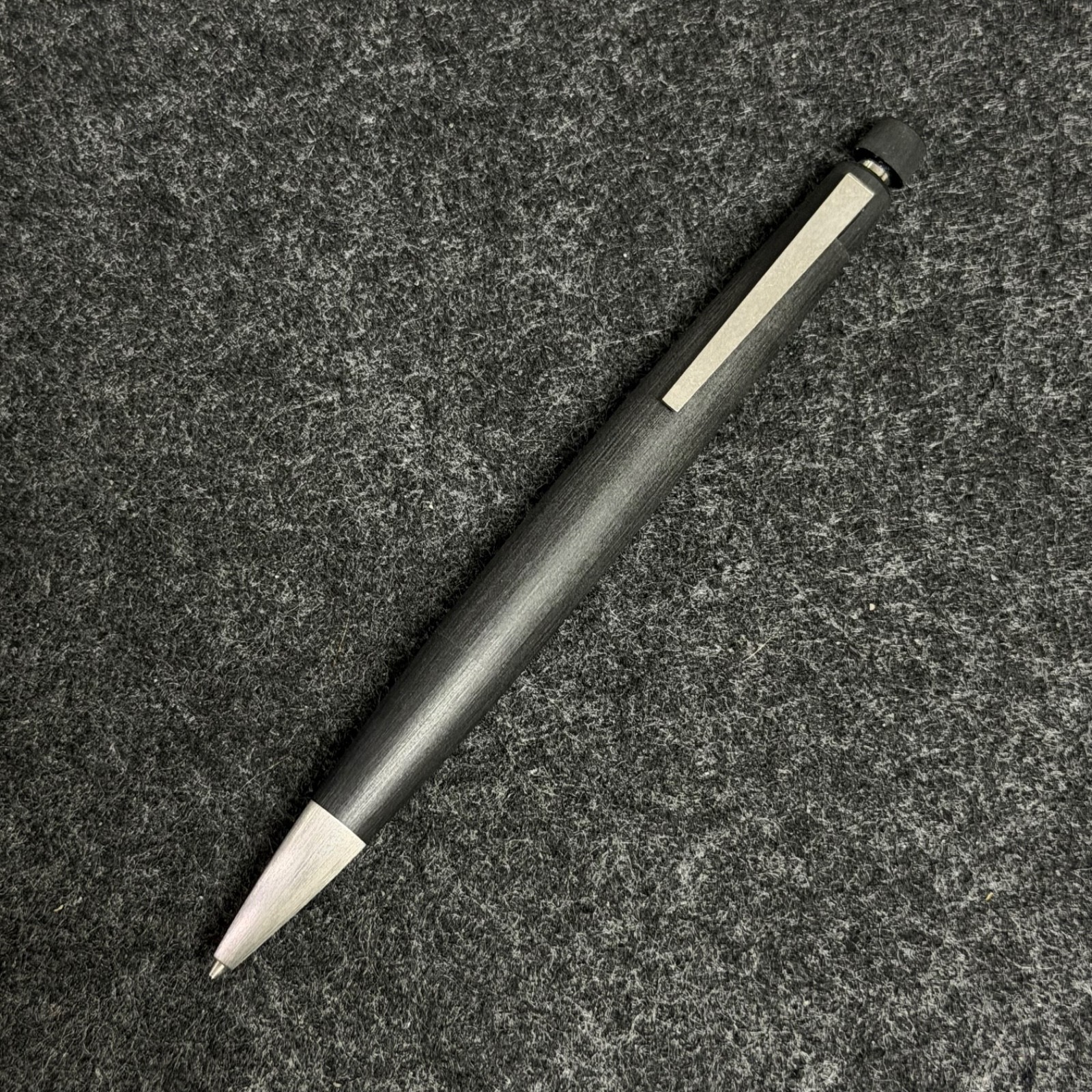 Lamy 2000 Mechanical Pencil 0.5mm Makrolon Black Fiberglass Bauhaus Germany New