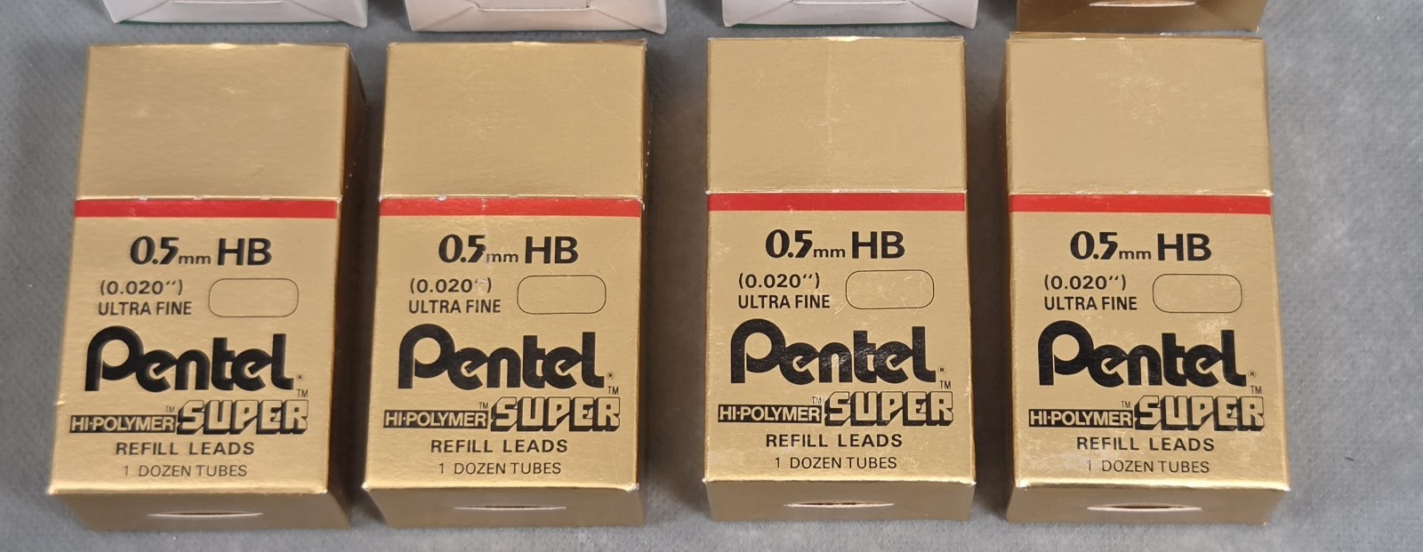 PENTEL 0.5MM SUPER REFILL Lead C505-HB & REFILL ERASERS #Z2-1 NOS BOX Lot of 8