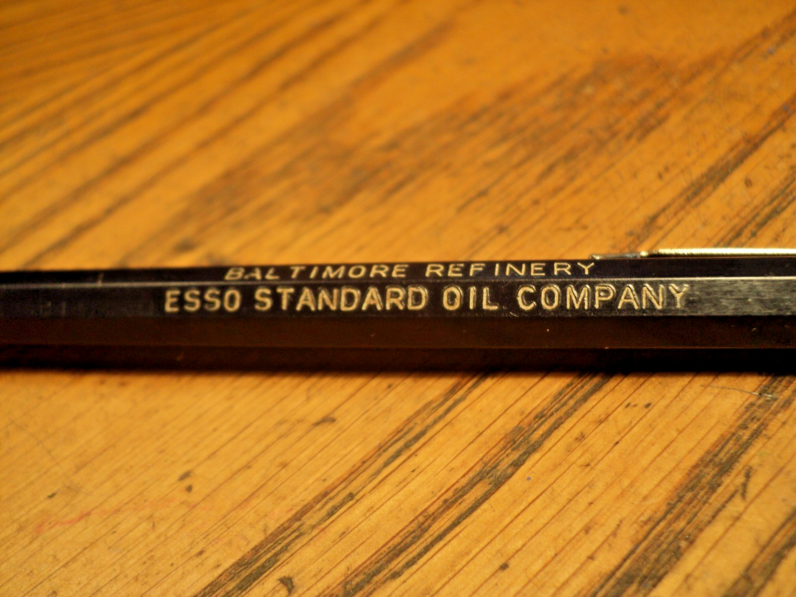 Vintage Autopoint Mechanical Pencil Esso Baltimore Refinery 5-1/2″ USA A
