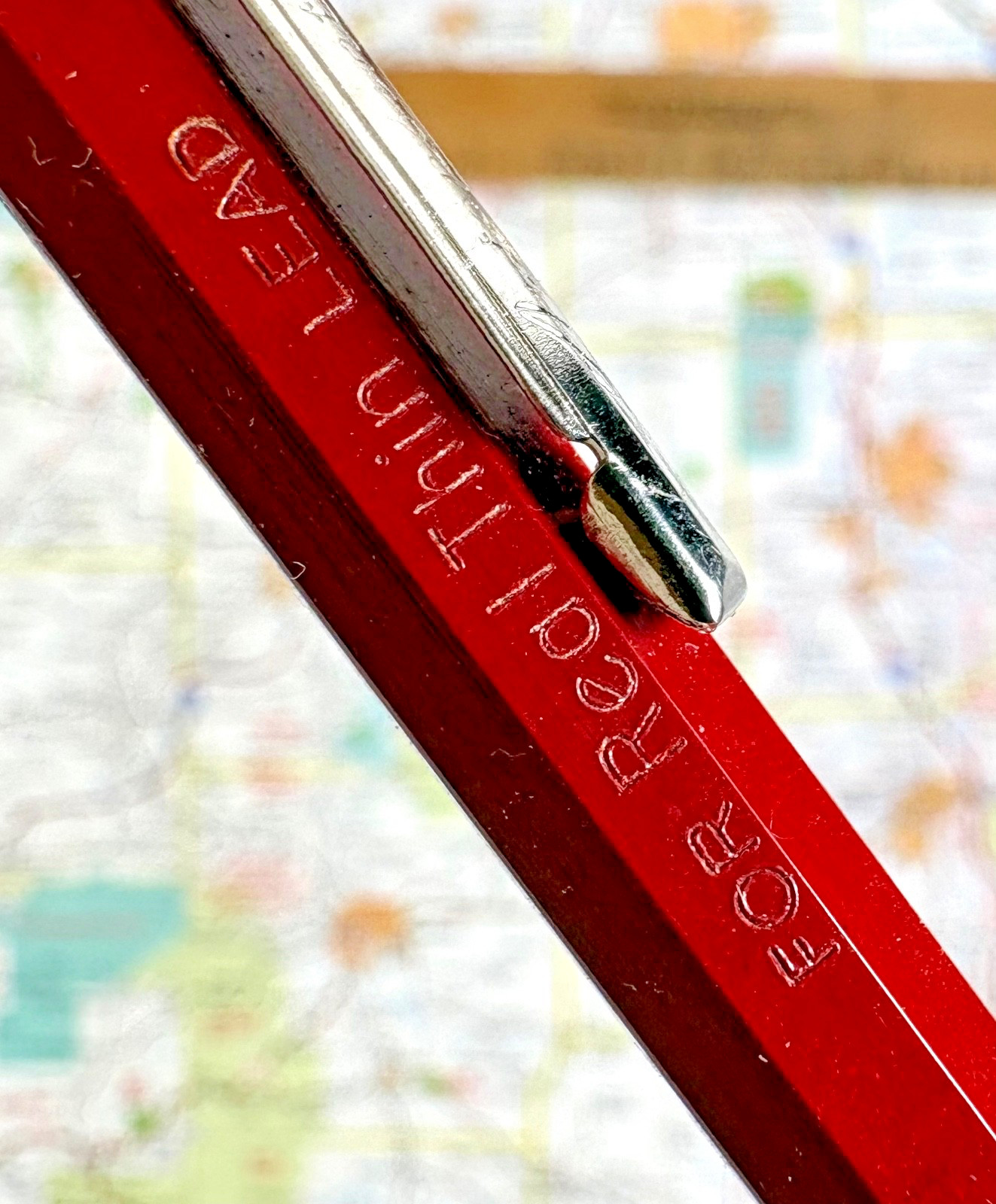 Vintage Autopoint Utility Real Thin Leads (0.9 mm) Mechanical Pencil – Red