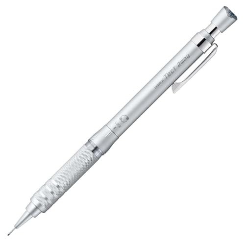 Zebra Mechanical Pencil Tect 2-Way RO 0.5mm Metal Silver Knurled Model