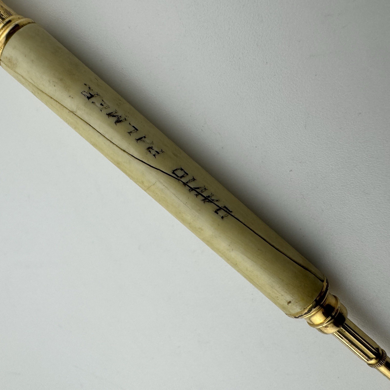 Antique Pearl & Gold Filled Retractable Mechanical Pencil Patd OCT 1771