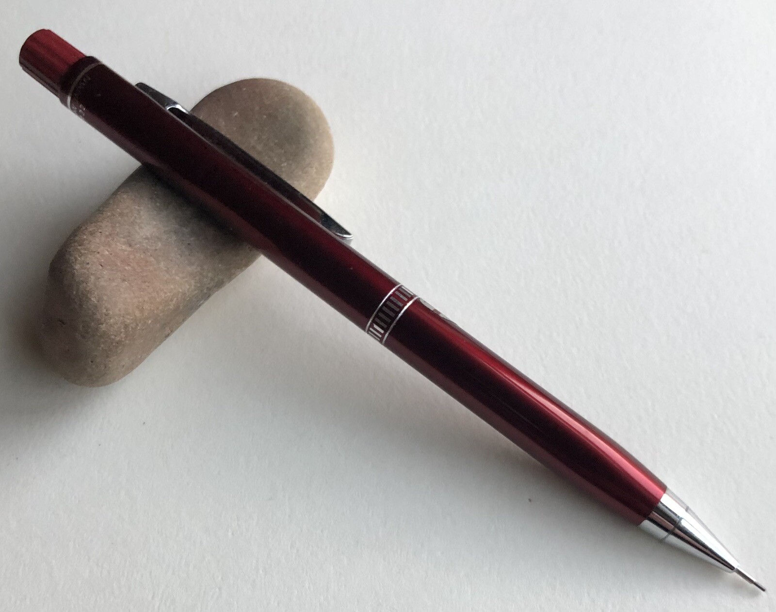Vintage TOMBOW 500 M22 Mechanical Pencil .5mm Lead Sticker NOS Red Metal Japan