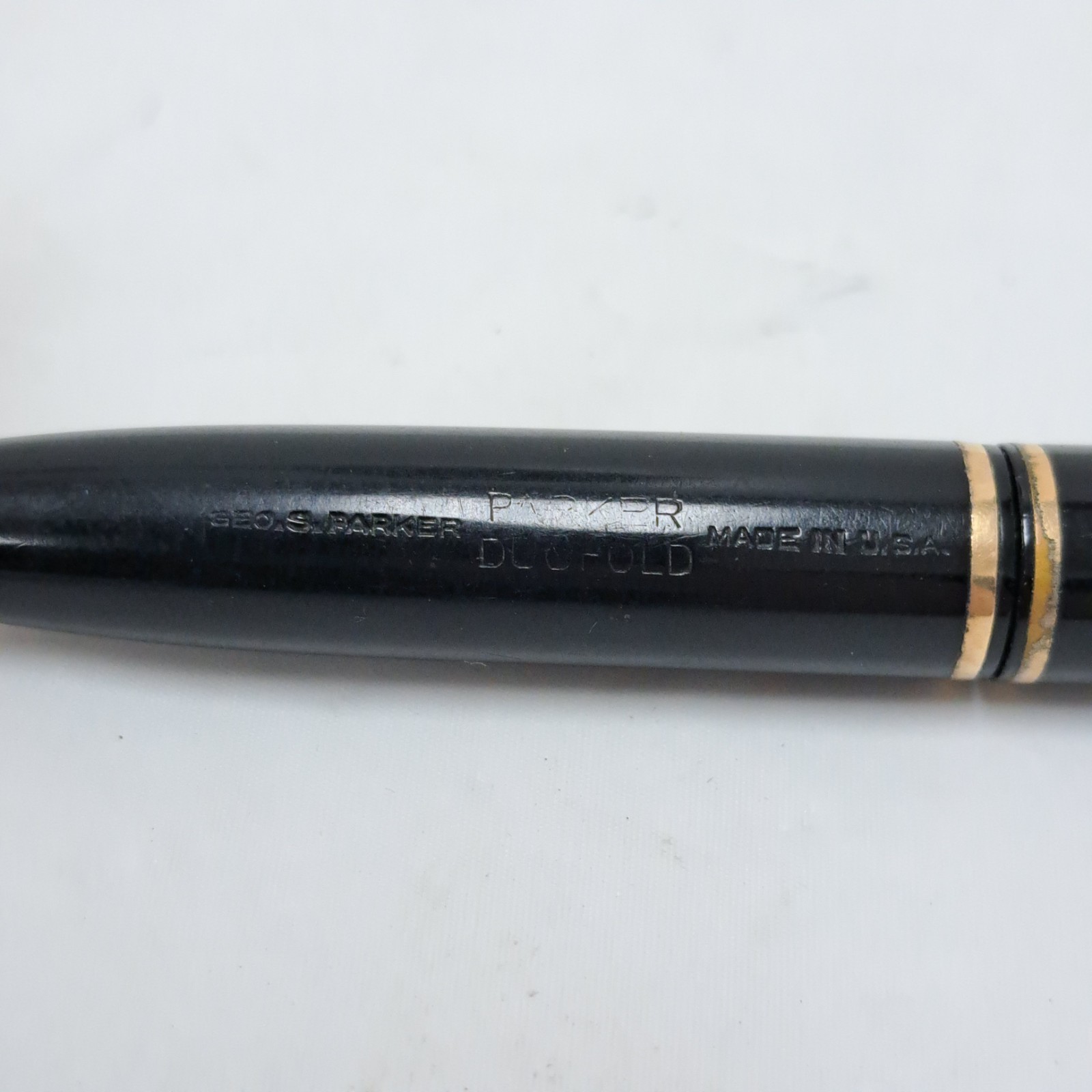 Vintage 1930s Parker USA Duofold Black Gold Trim Twist Mechanical Pencil 1.18mm