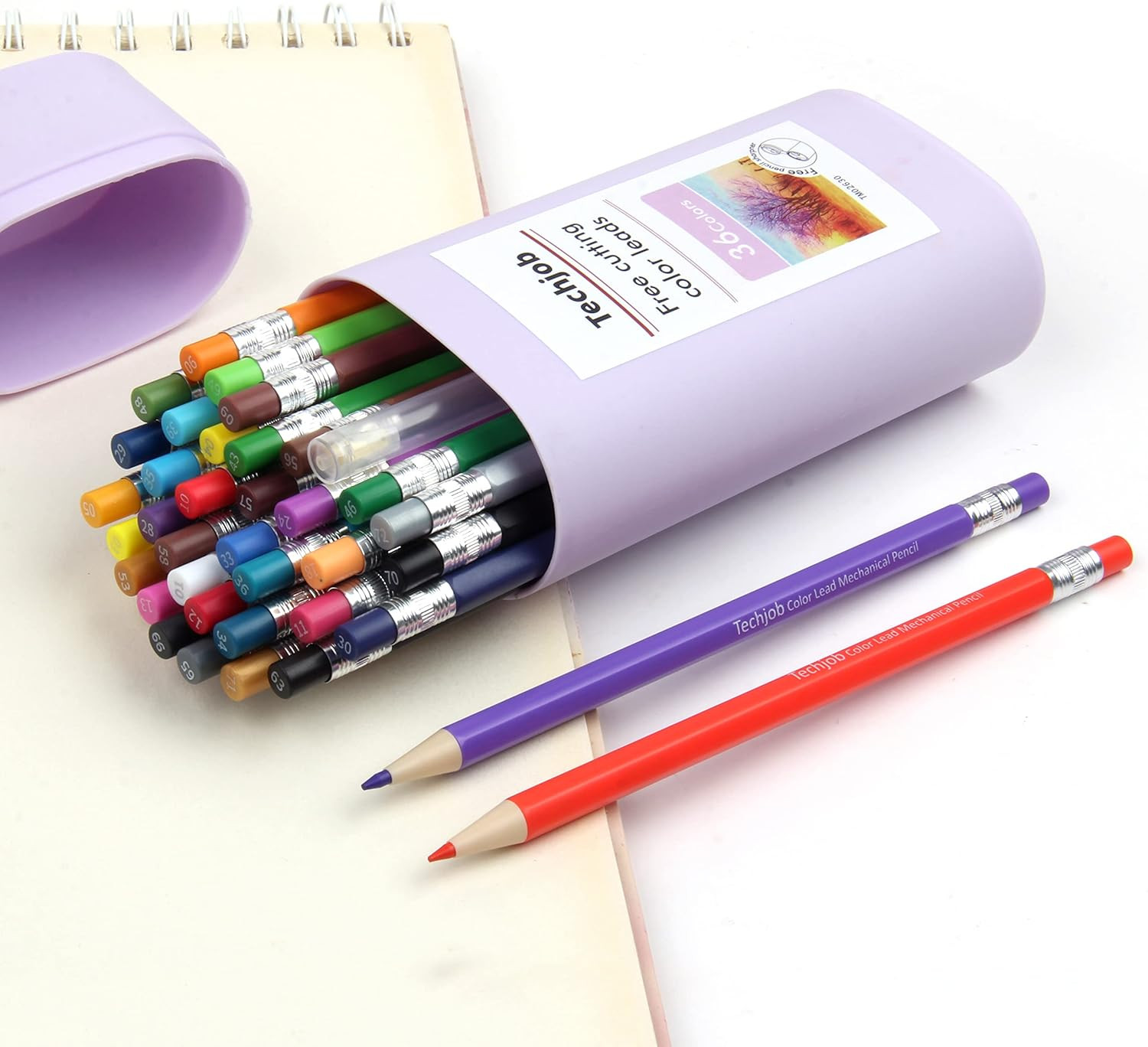 Colored Mechanical Pencil 2.6Mm for Coloring and Drawing, Mechanical Colored Pen