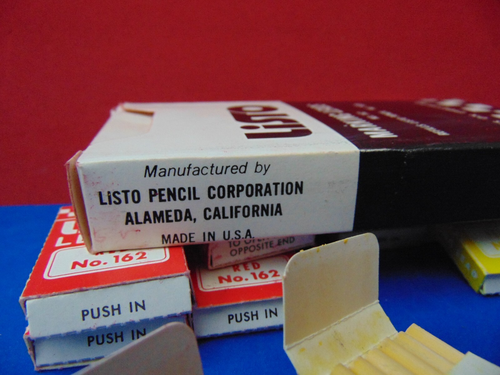12 Pack LISTO 162 Marking Leads RED YELLOW 6 Leads Each + Made in USA New in Box