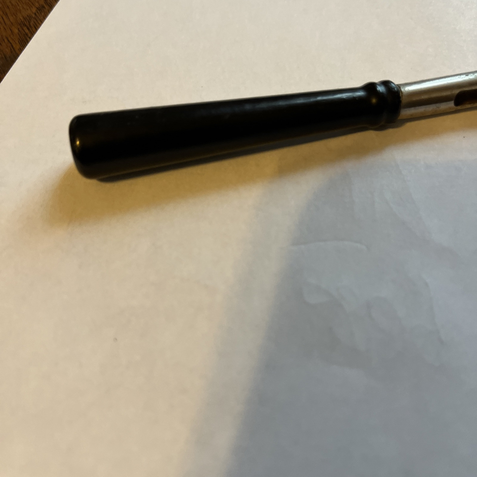 RARE VINTAGE MECHANICAL PENCIL WOOD METAL VICTORIAN? PAT DCI 2809