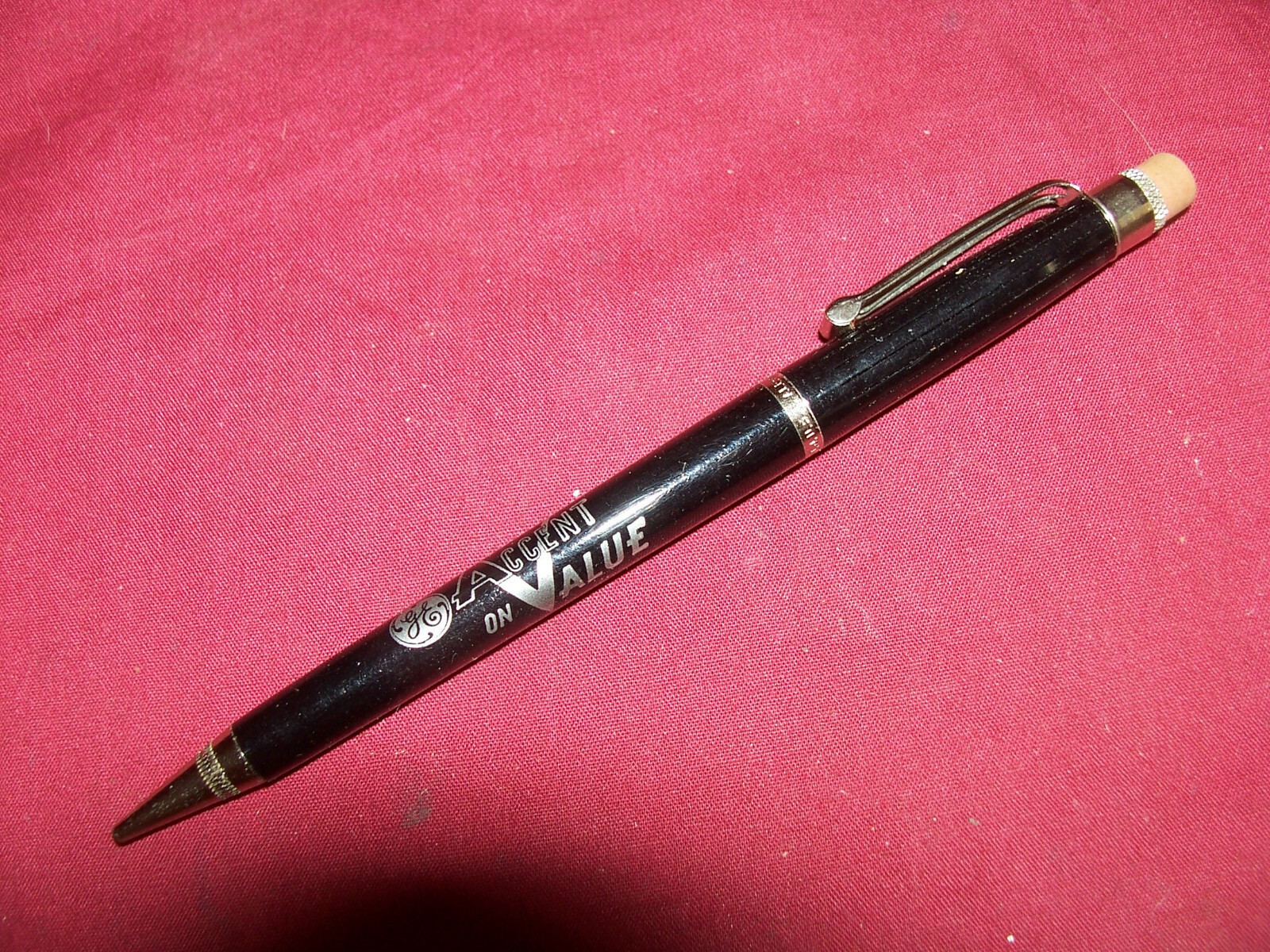Vintage All-Rite GE General Electric Ad Advertising Mechanical Pencil Old Sign